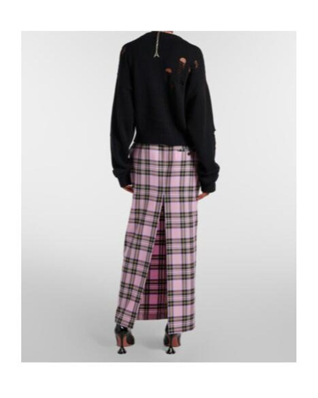 Area Black Embellished Cotton And Cashmere Cardigan