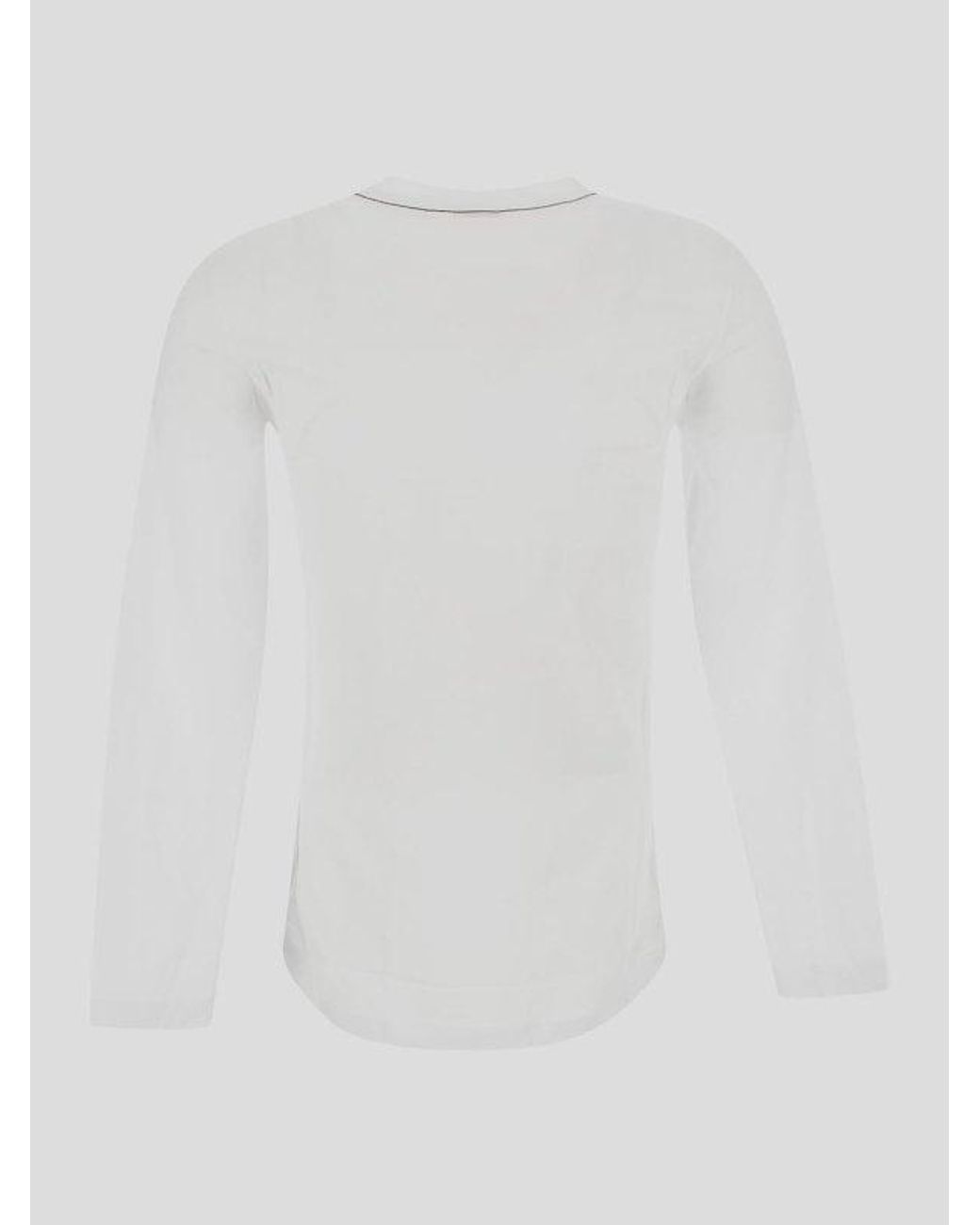 Brunello Cucinelli Brown Crewneck Long-Sleeve T-Shirt