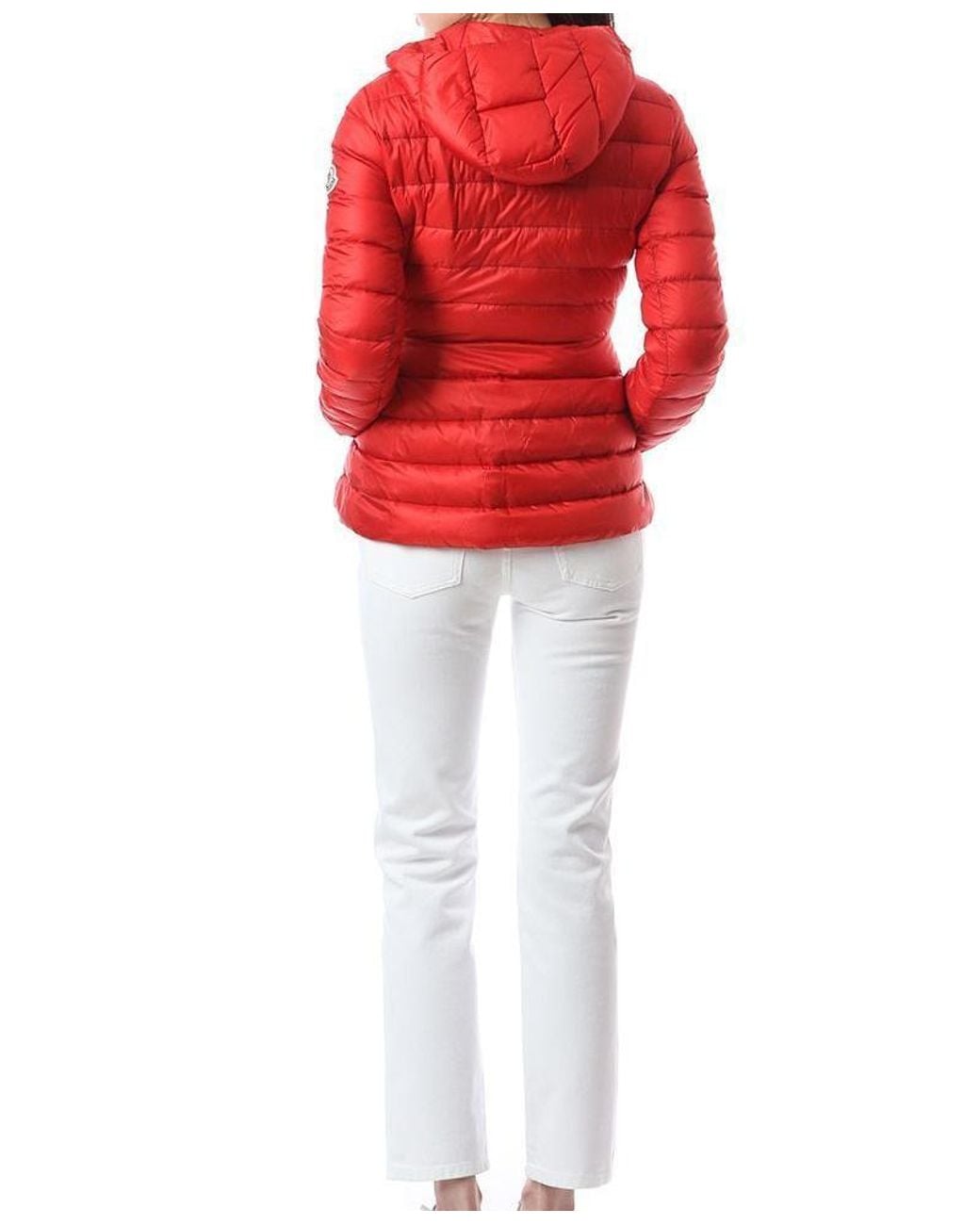 Moncler Red Amethyste Slim-Fit Down Jacket