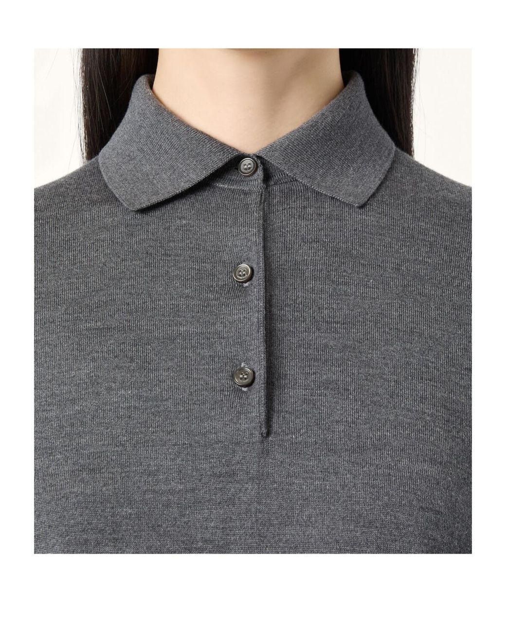 Loro Piana Gray Royal Lightness Polo Shirt