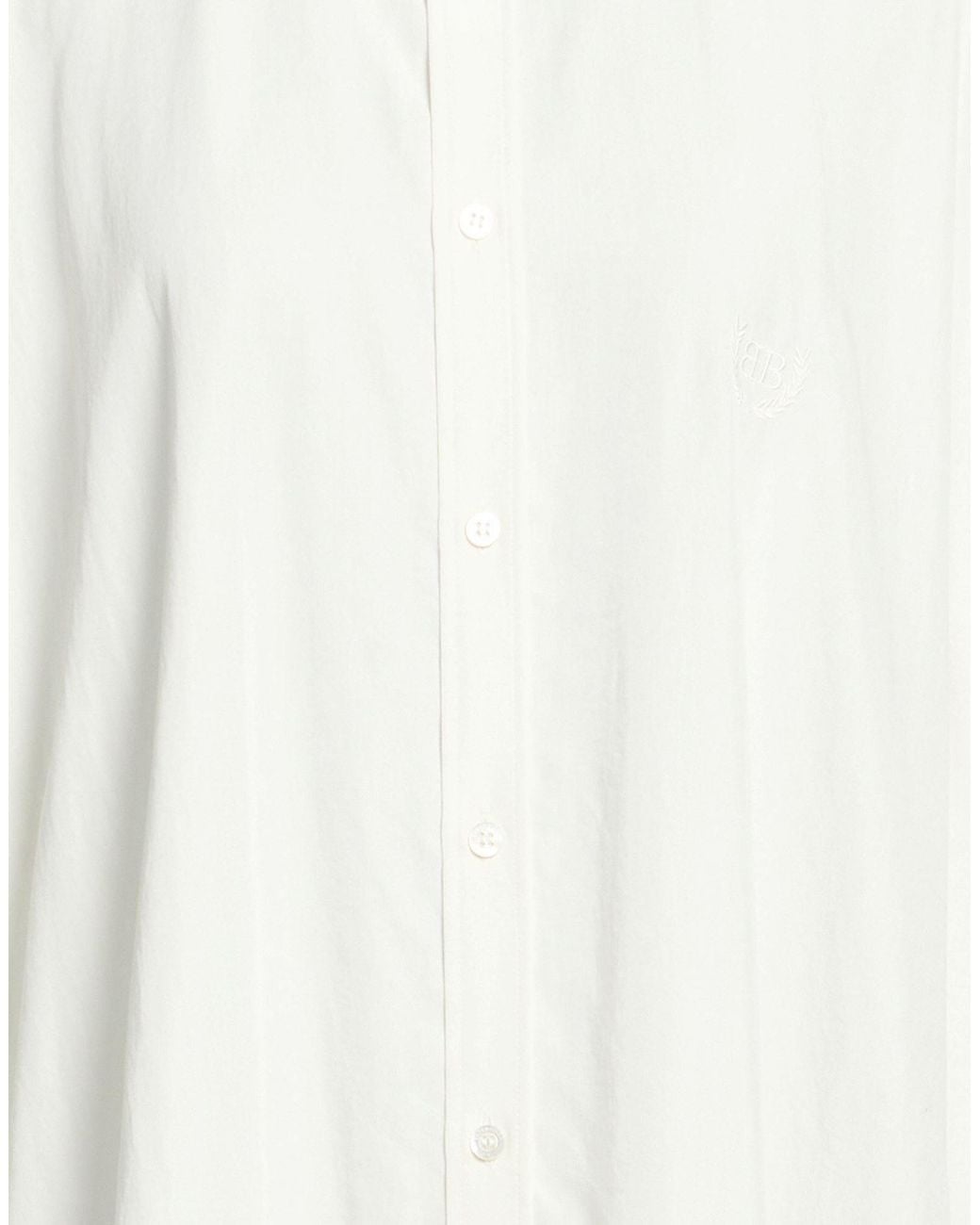 Balenciaga White Minimalist Long Sleeve Shirt