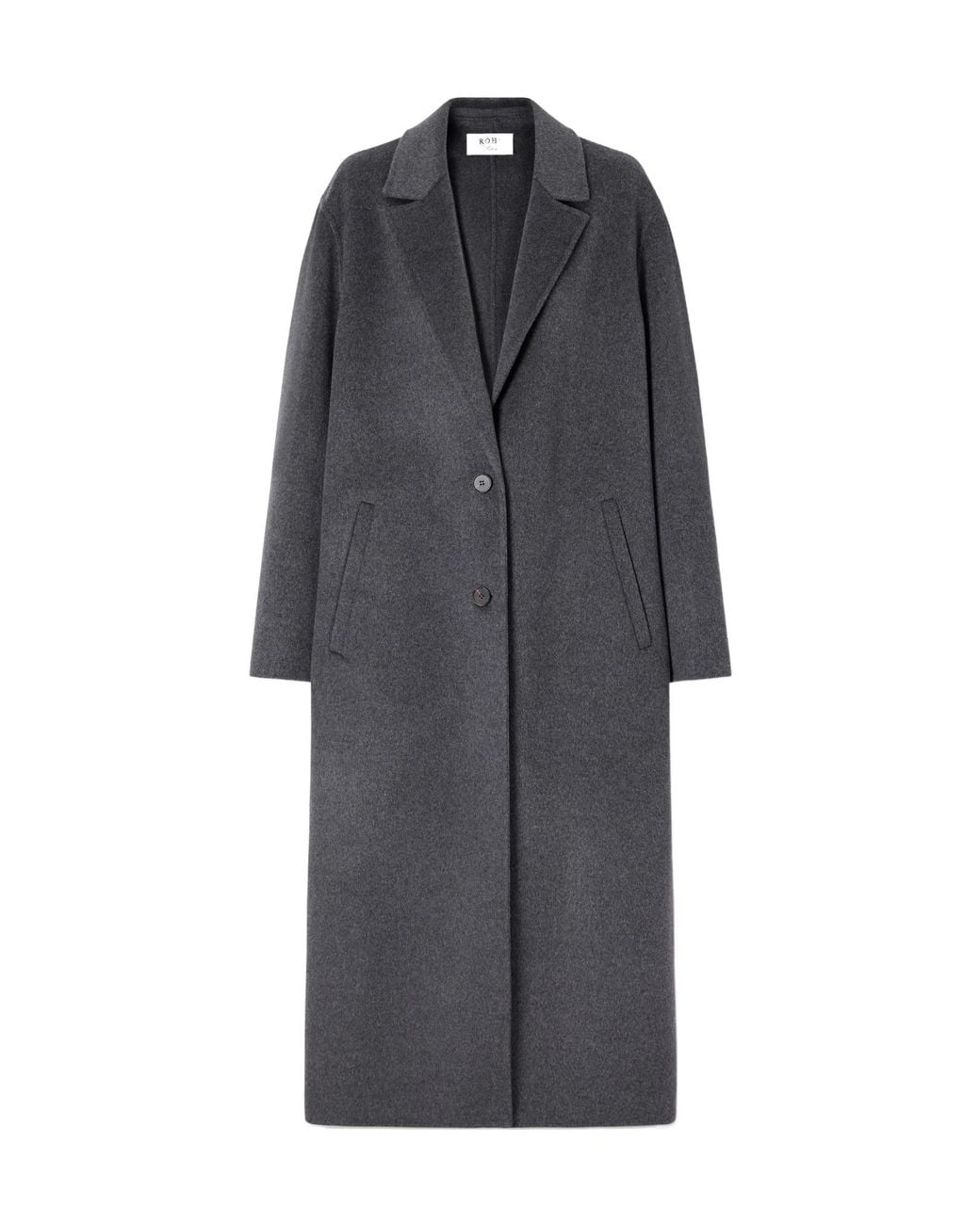 Rohe Gray Wool And Cashmere Blended Overcoat