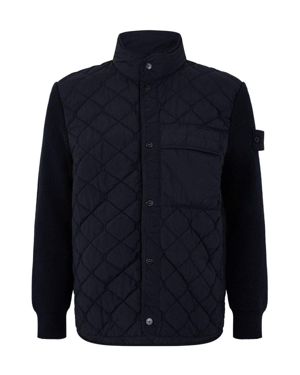 Stone Island Blue Collar Hybrid Jacket for men