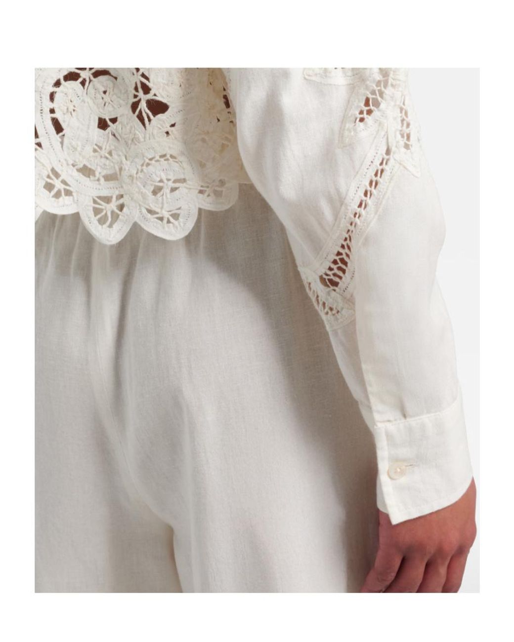Veronica Beard White Long-Sleeved Shirt