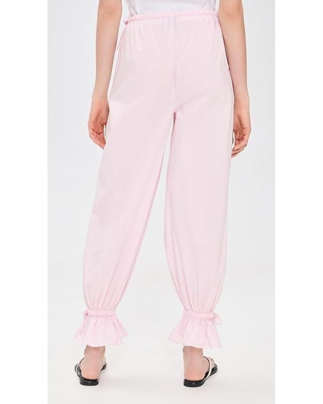 Posse Pink Elastic Waistband Casual Pants