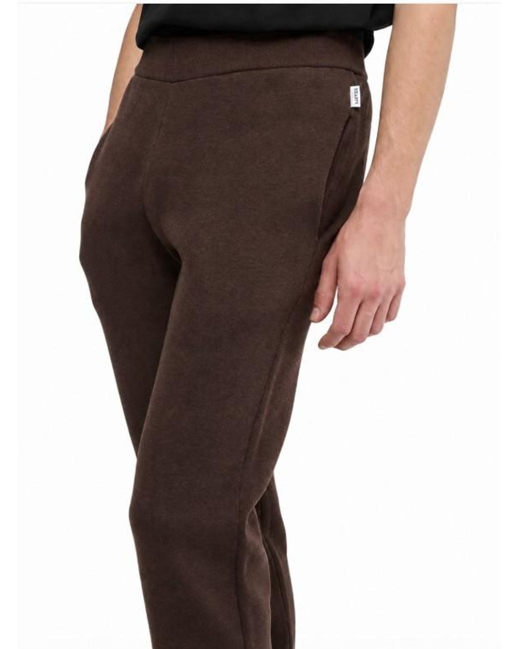 Aspesi Brown Logo Casual Pants for men