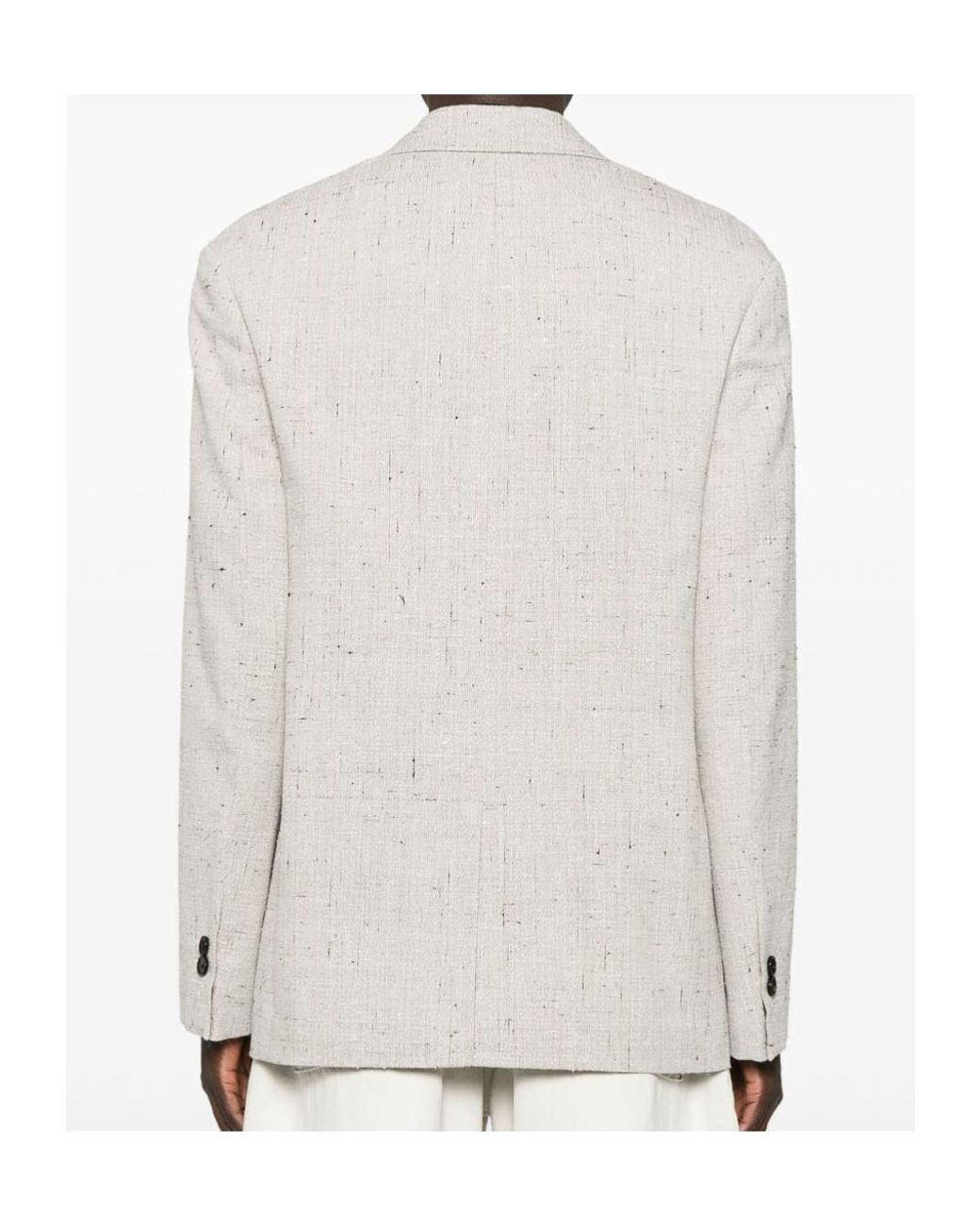 Bottega Veneta White Double Breasted Blazer for men