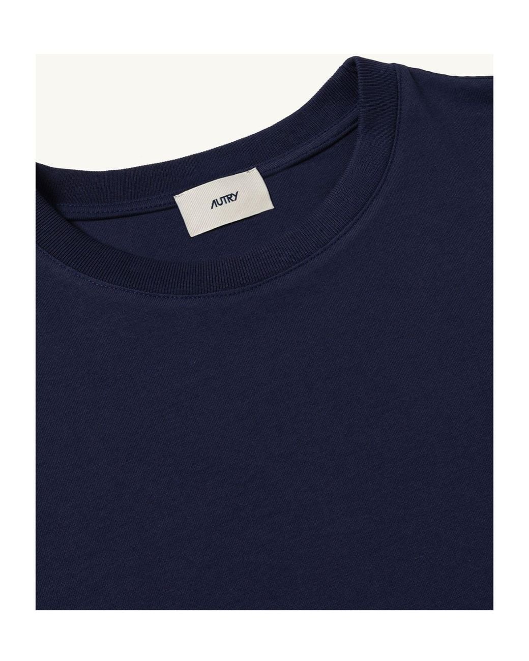 Autry Blue Long Sleeved Logo Embroidered T-Shirt for men