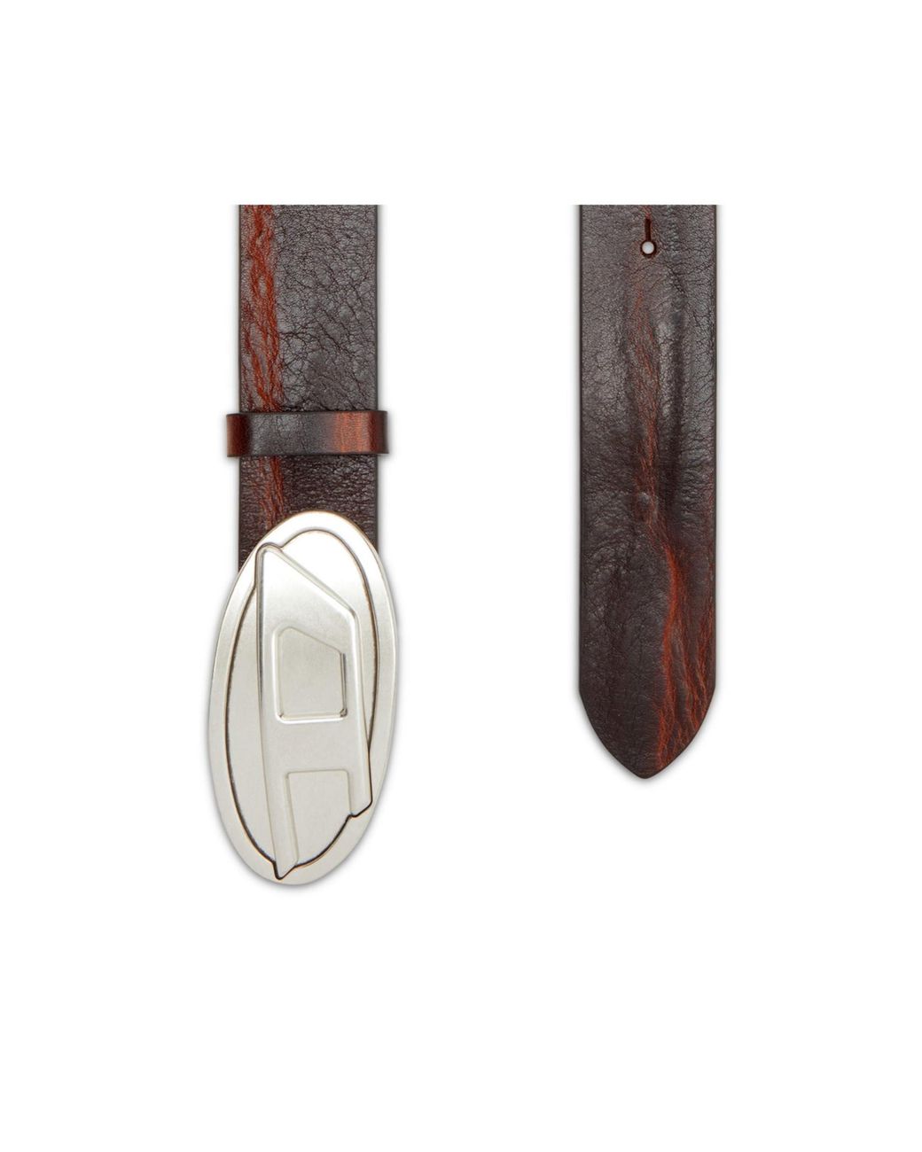DIESEL White B-1Dr 2.0 Belt for men