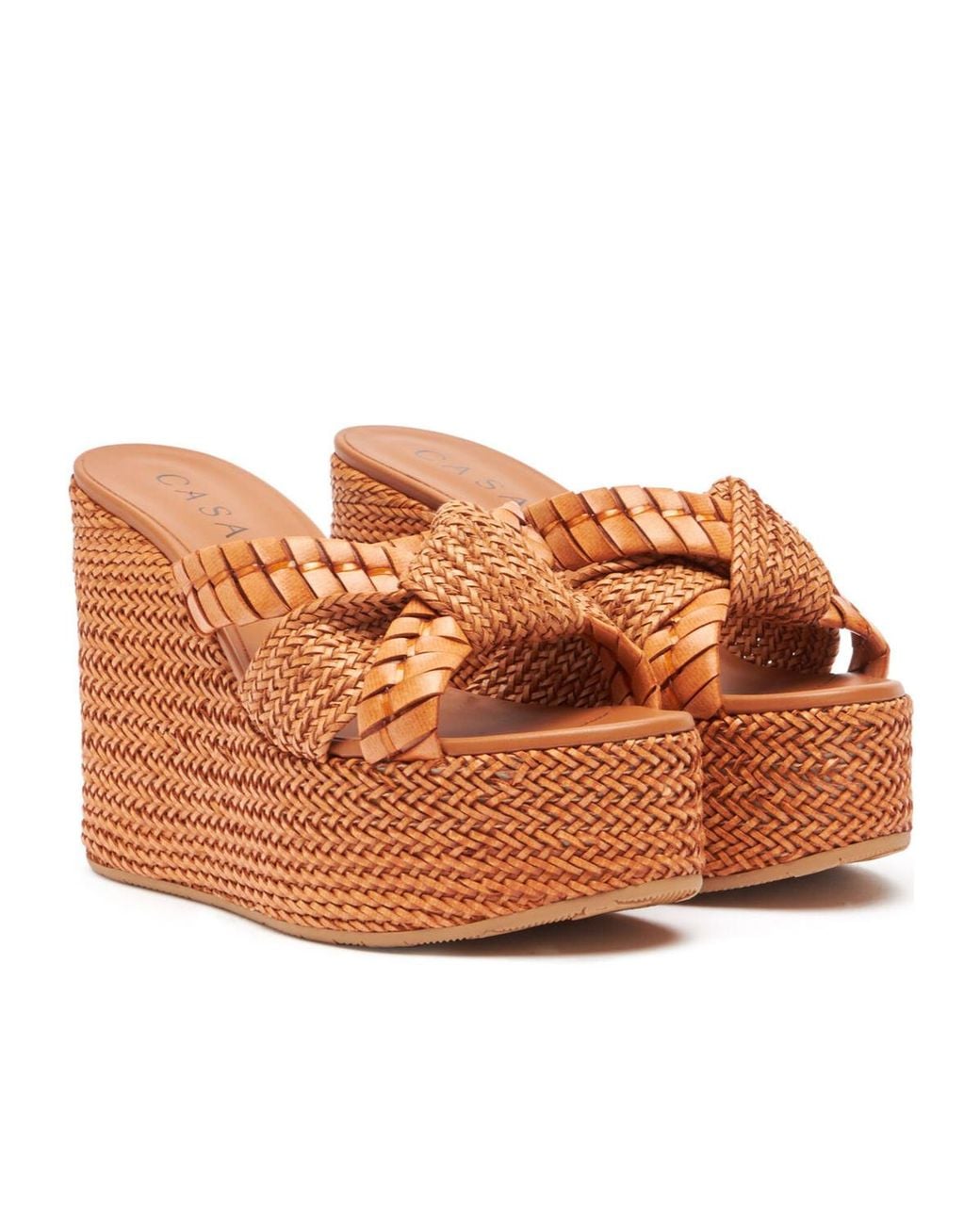 Casadei Brown Formentera Wedges