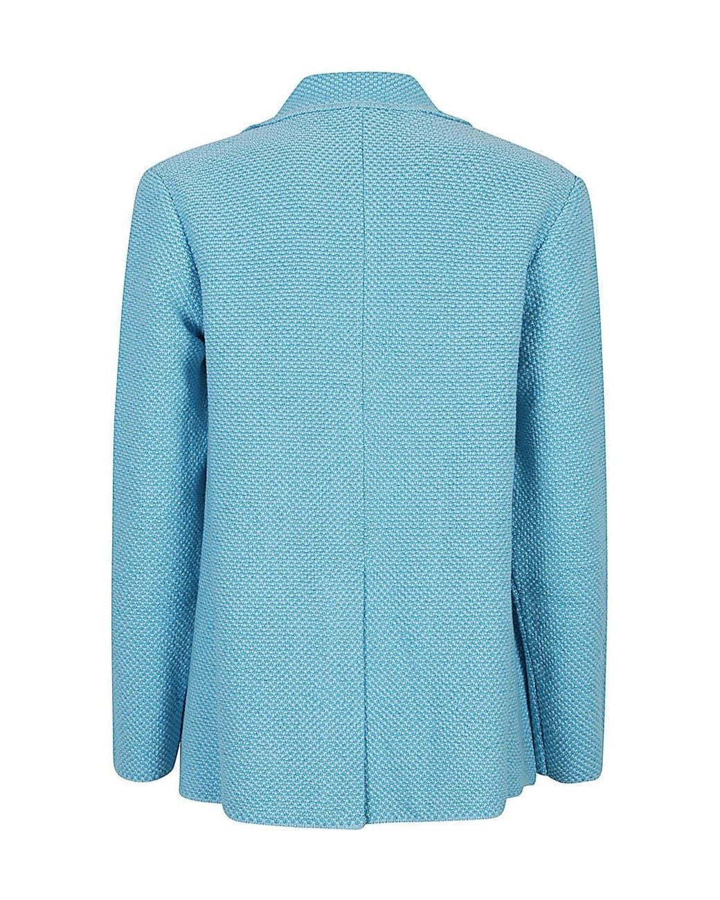 Baserange Blue Long-Sleeved Suit Jacket