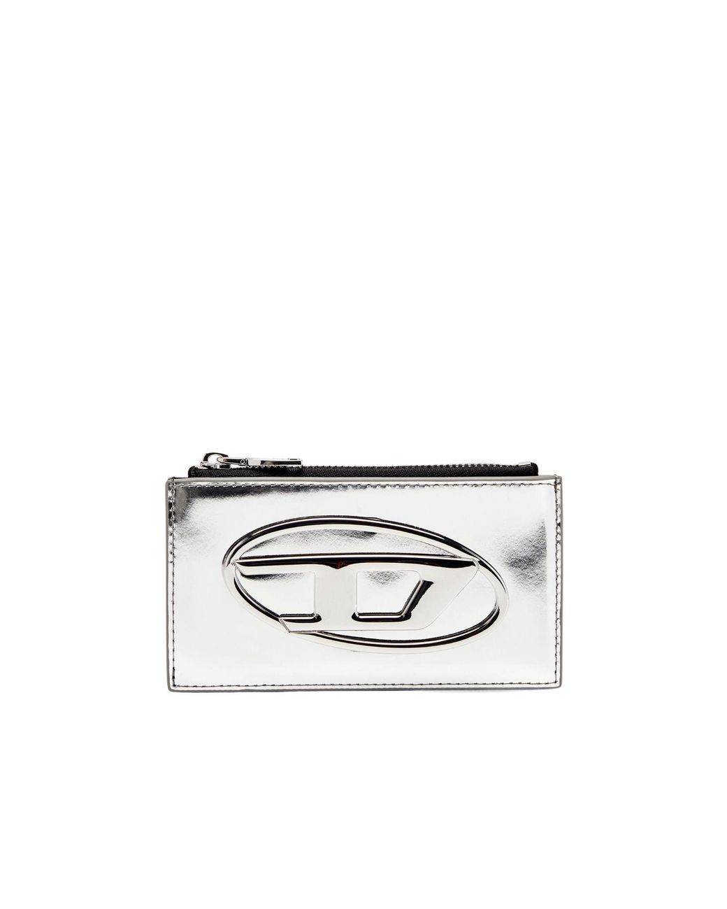 DIESEL White 1Dr Zipped Card Holder