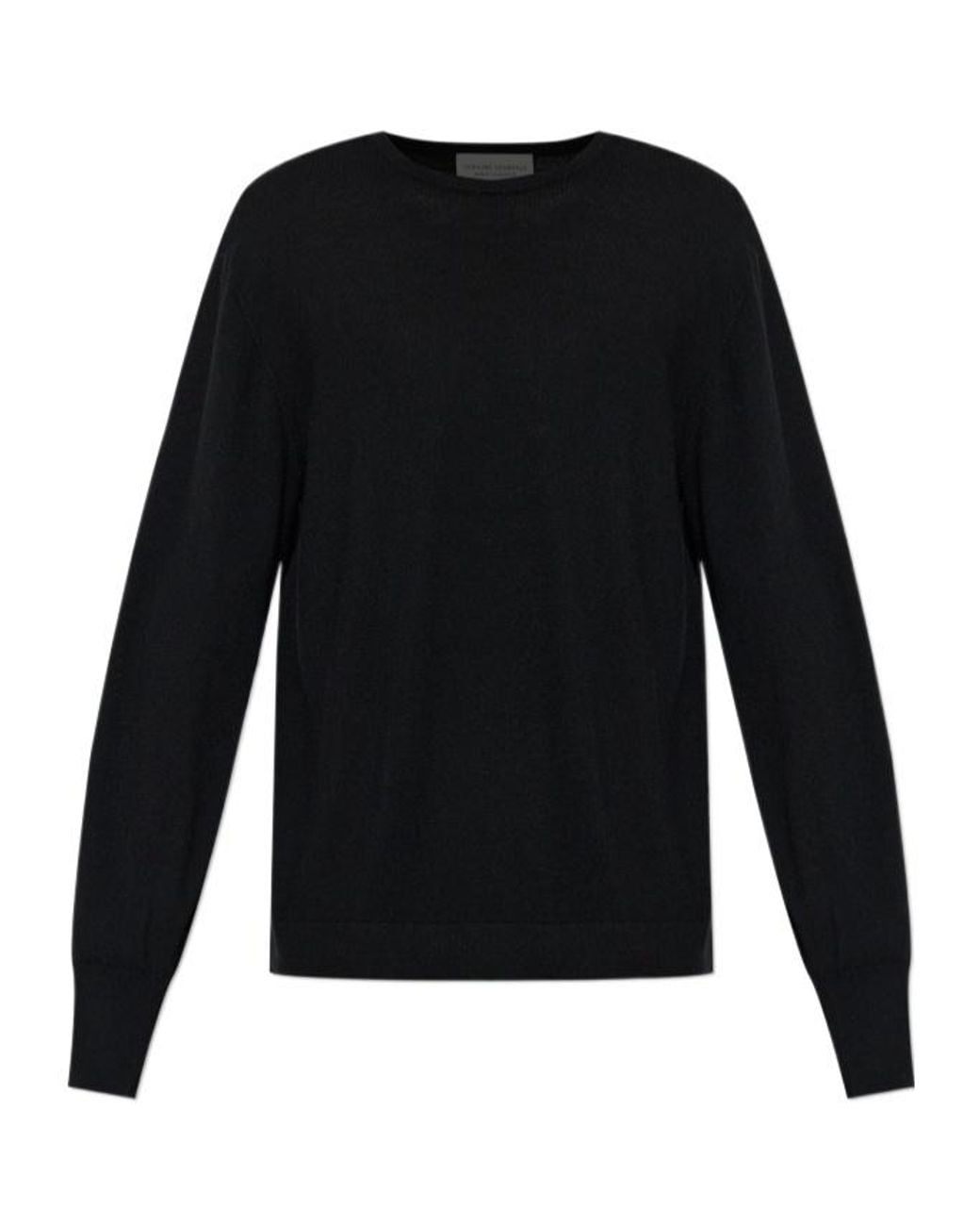 Officine Generale Black Officine Générale Crewneck Knitted Sweater for men