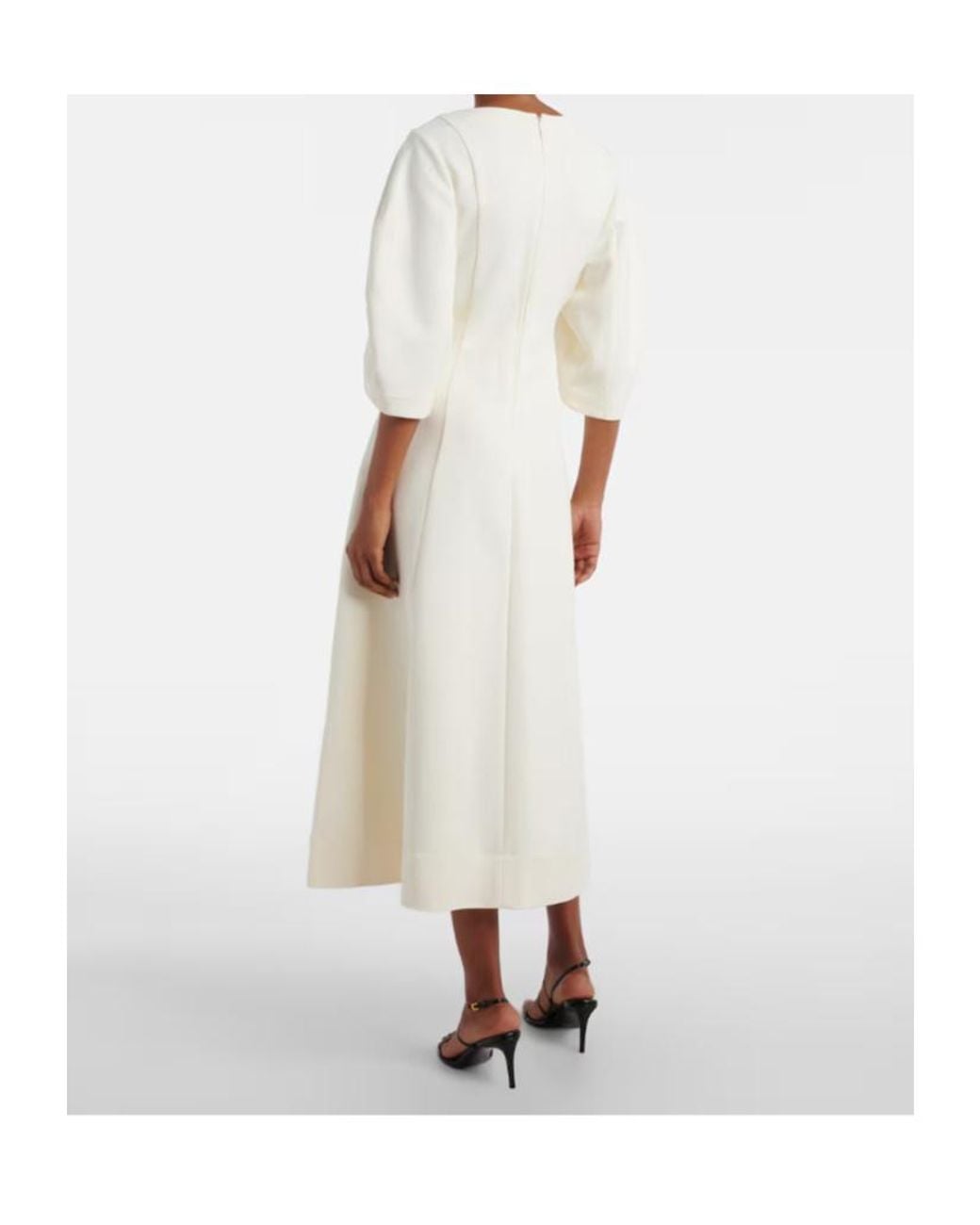 Rohe White Round Neck Dress