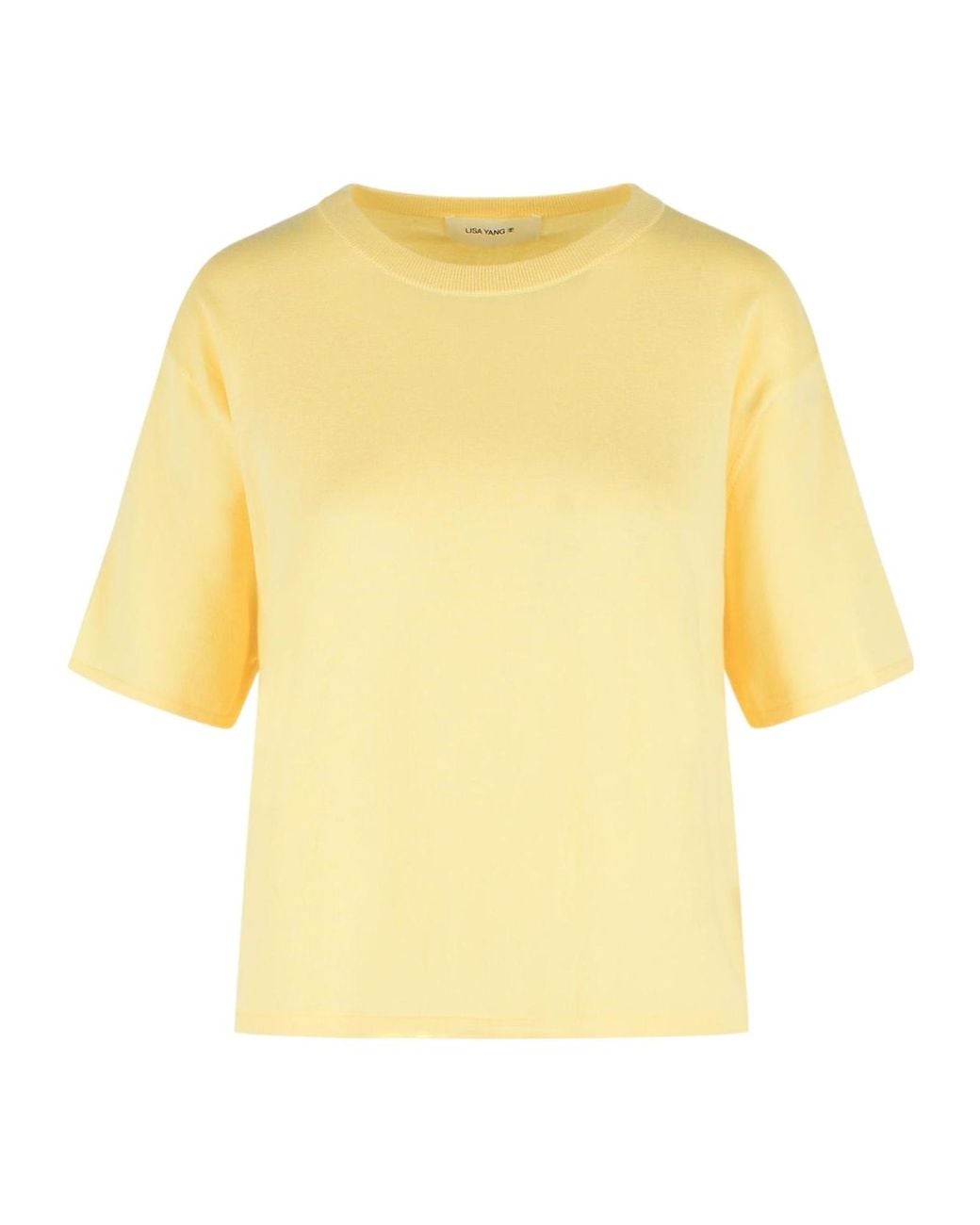 Lisa Yang Yellow Crew Neck T-Shirt