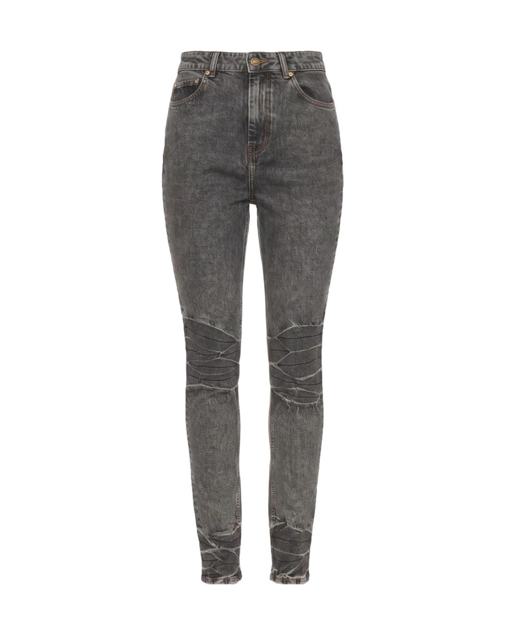 Ganni Gray Denim Trousers