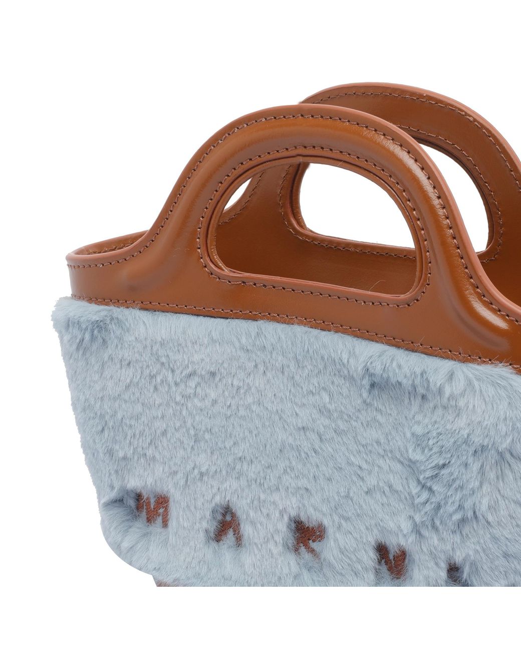 Marni Blue Tropicalia Teddy Handbag