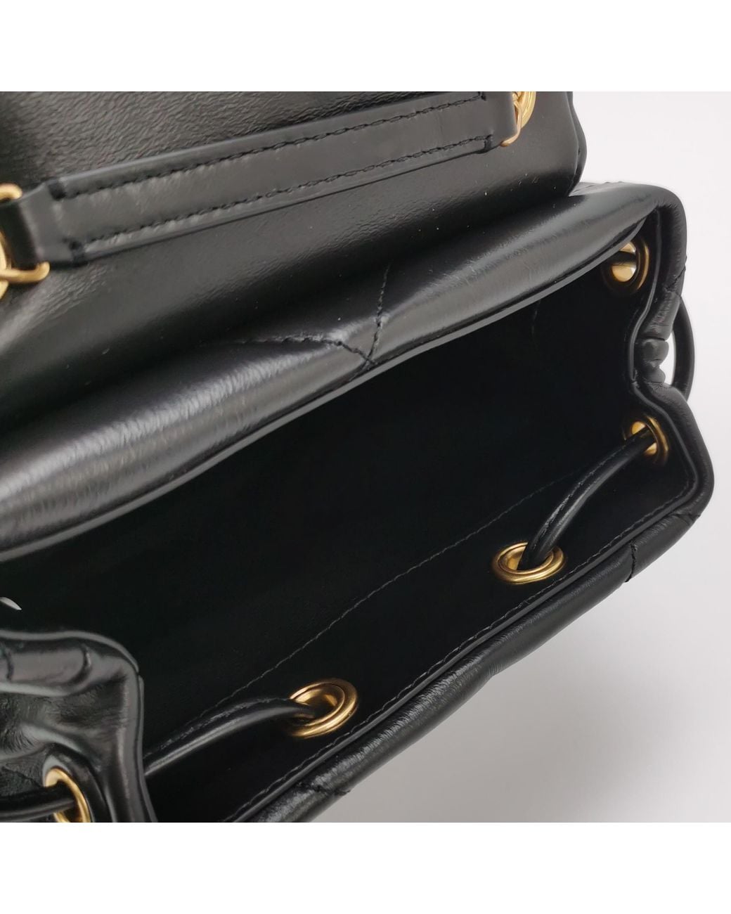 Tory Burch Black Kira Logo Plaque Mini Backpack