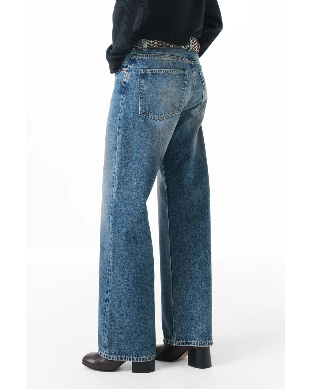 Our Legacy Blue Full Cut Wide-Leg Jeans