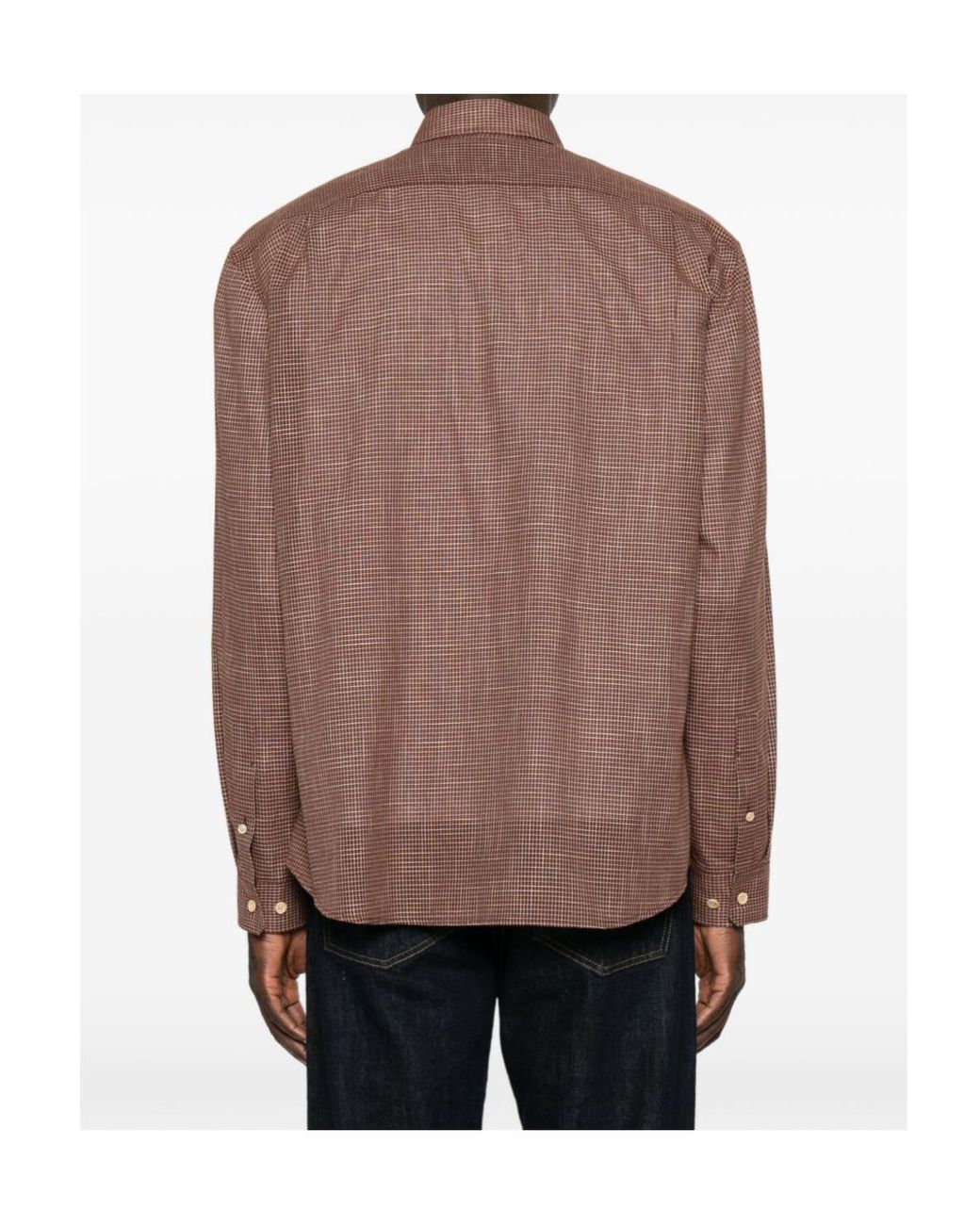 The Row Brown Pompeo Cotton Shirt for men