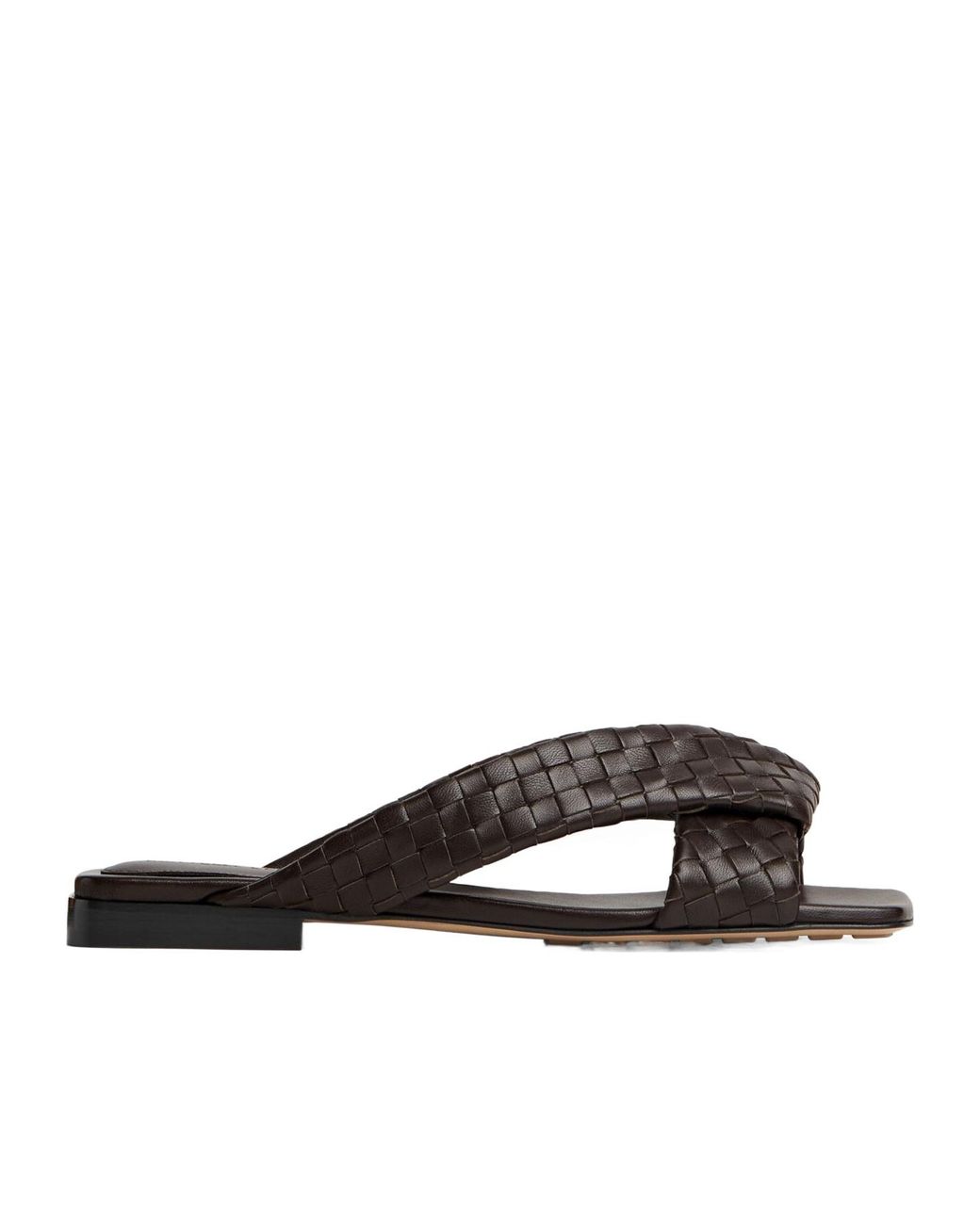 Bottega Veneta Brown 'Riva' Slides