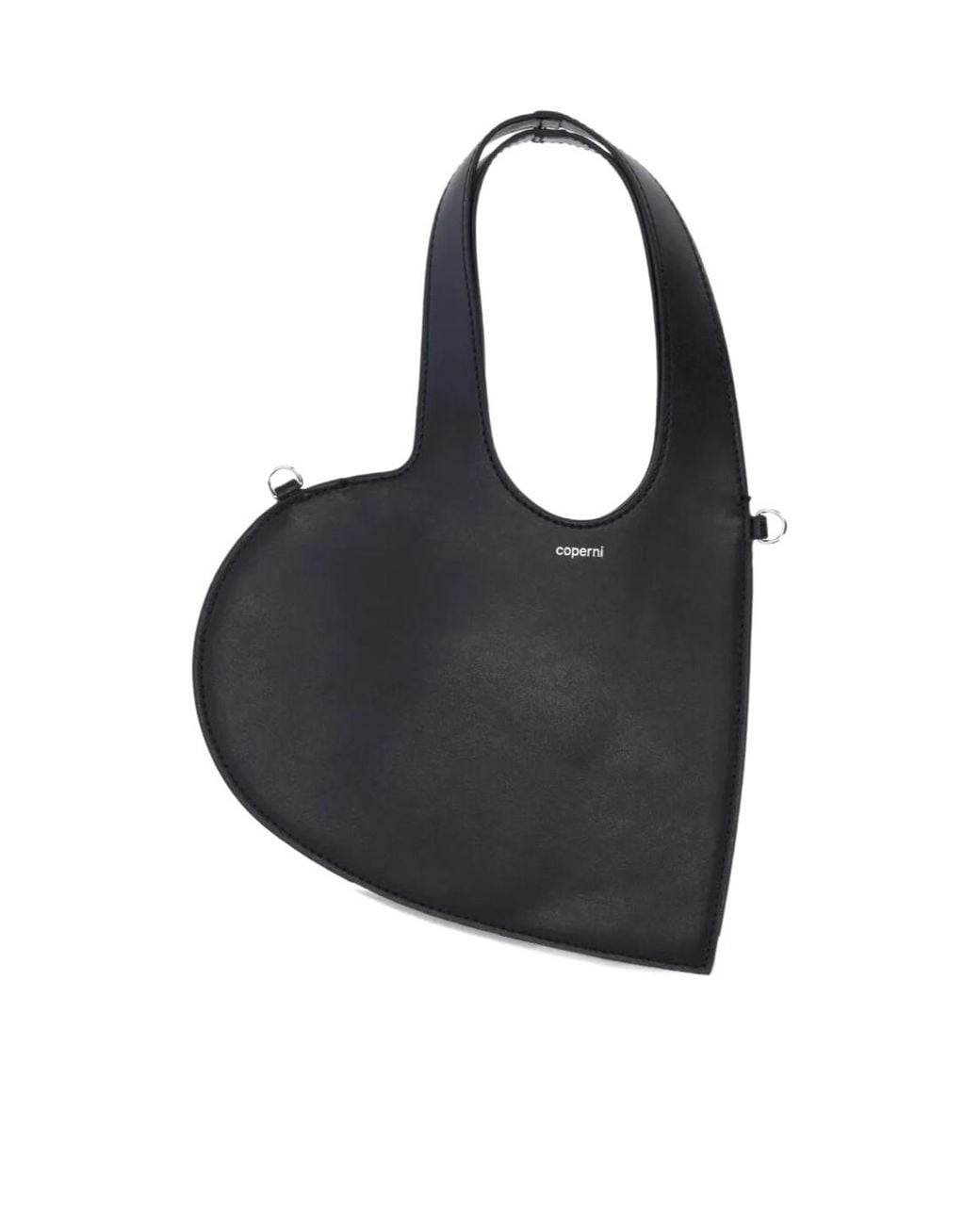 Coperni Black Mini Heart Tote Bag