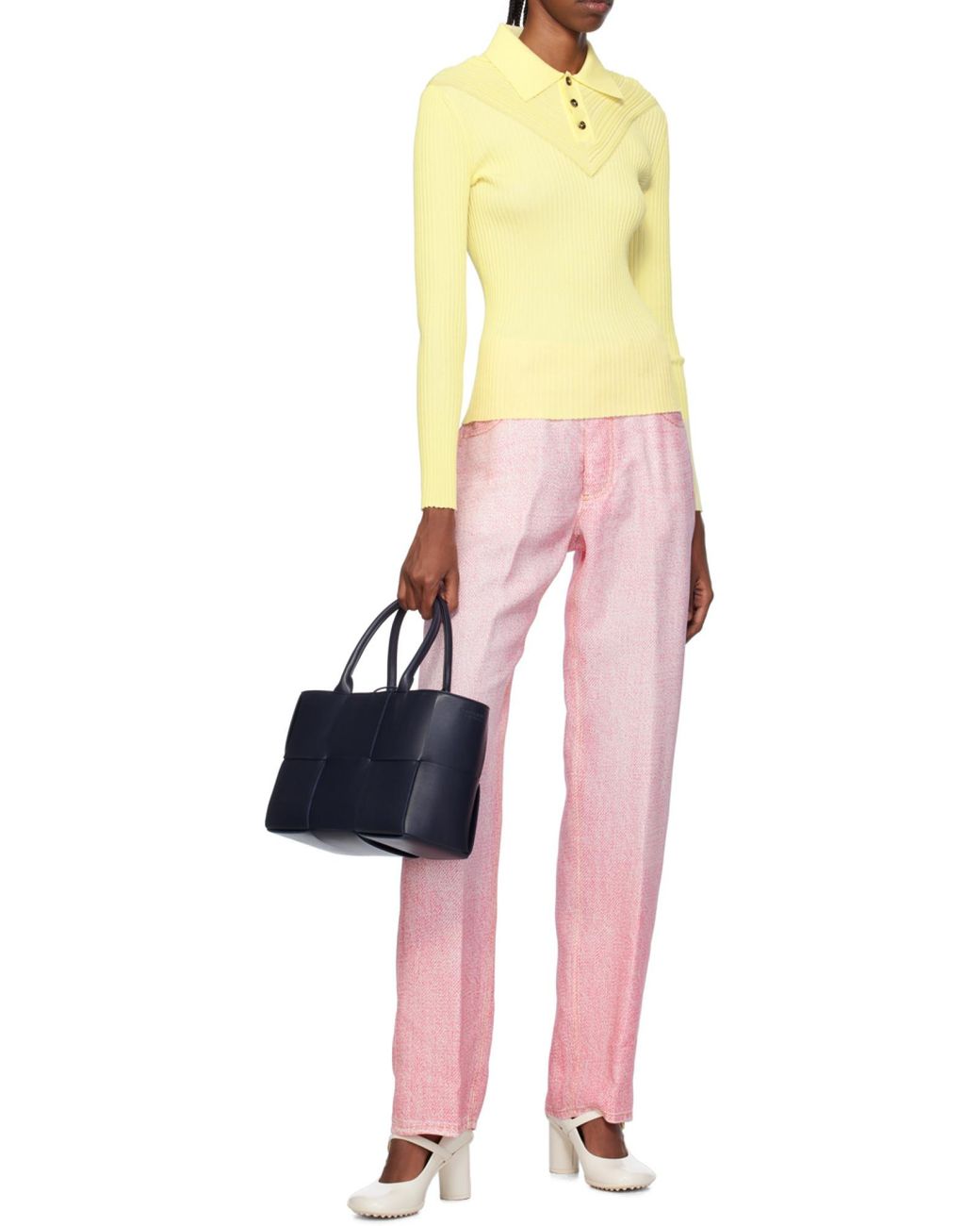 Bottega Veneta Blue Intrecciato Tote Bag