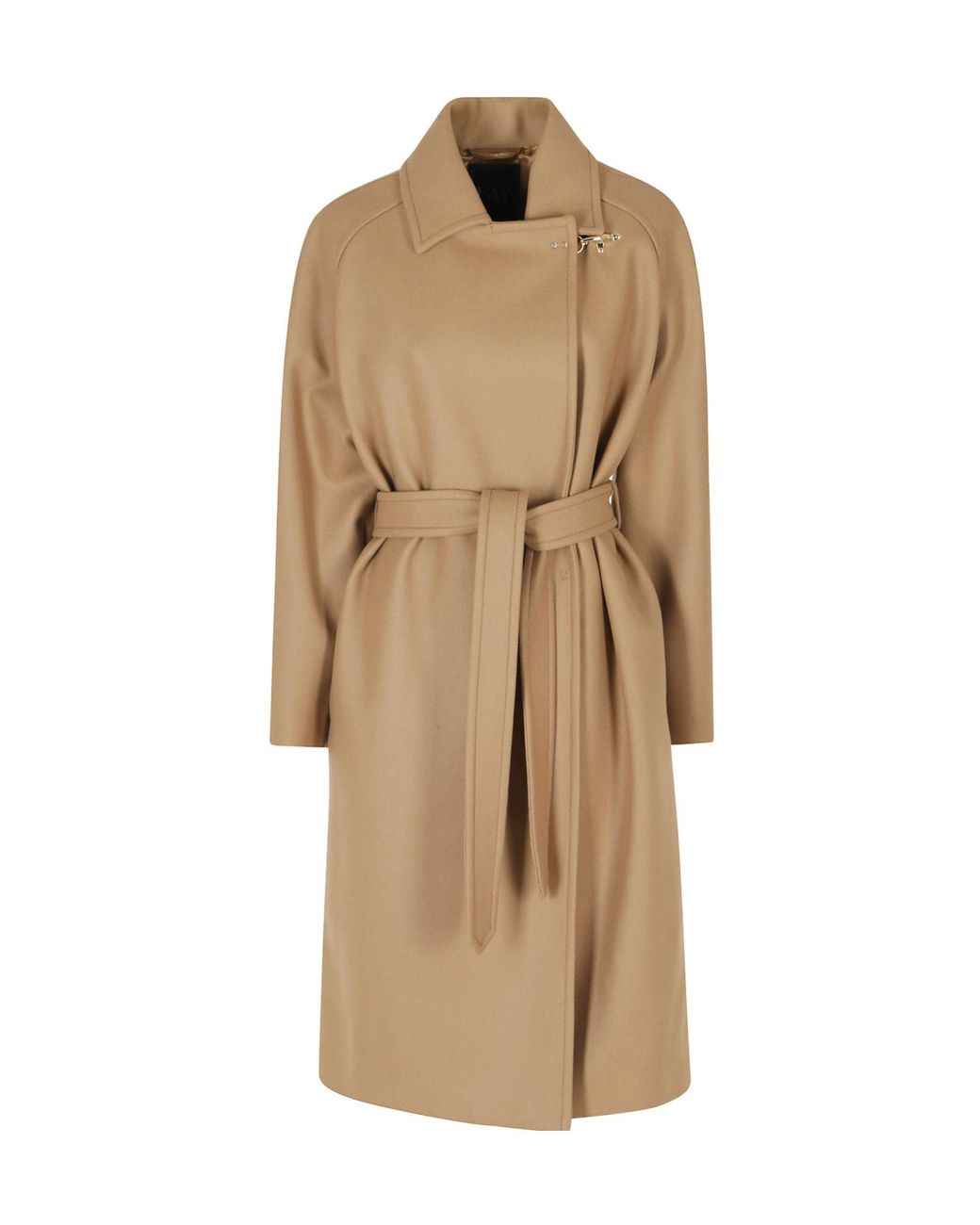 Fay Natural Long-Sleeved Coat