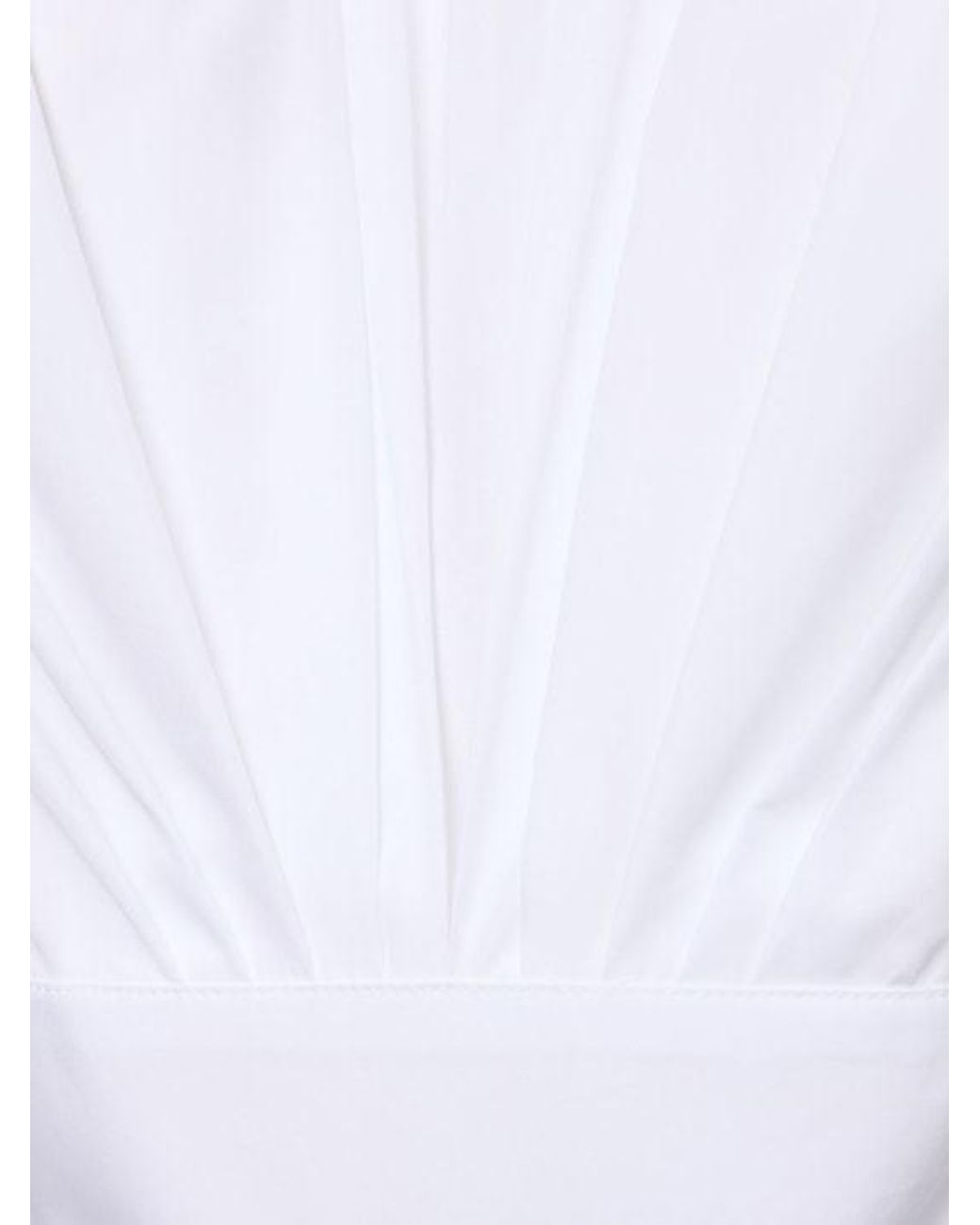 Alexandre Vauthier White Short-Sleeved Horn Dress