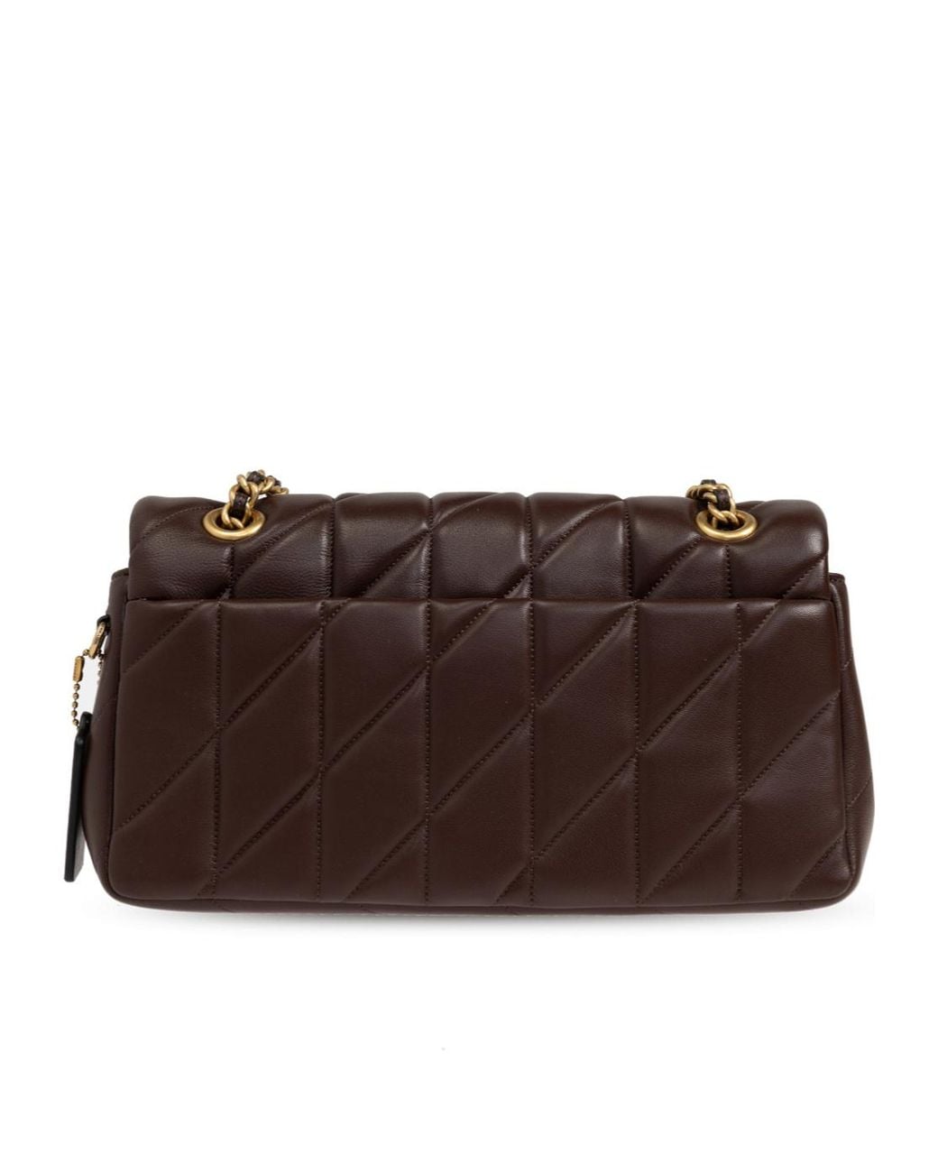 COACH Black Tabby 26 Logo Detailed Shoulder Bag