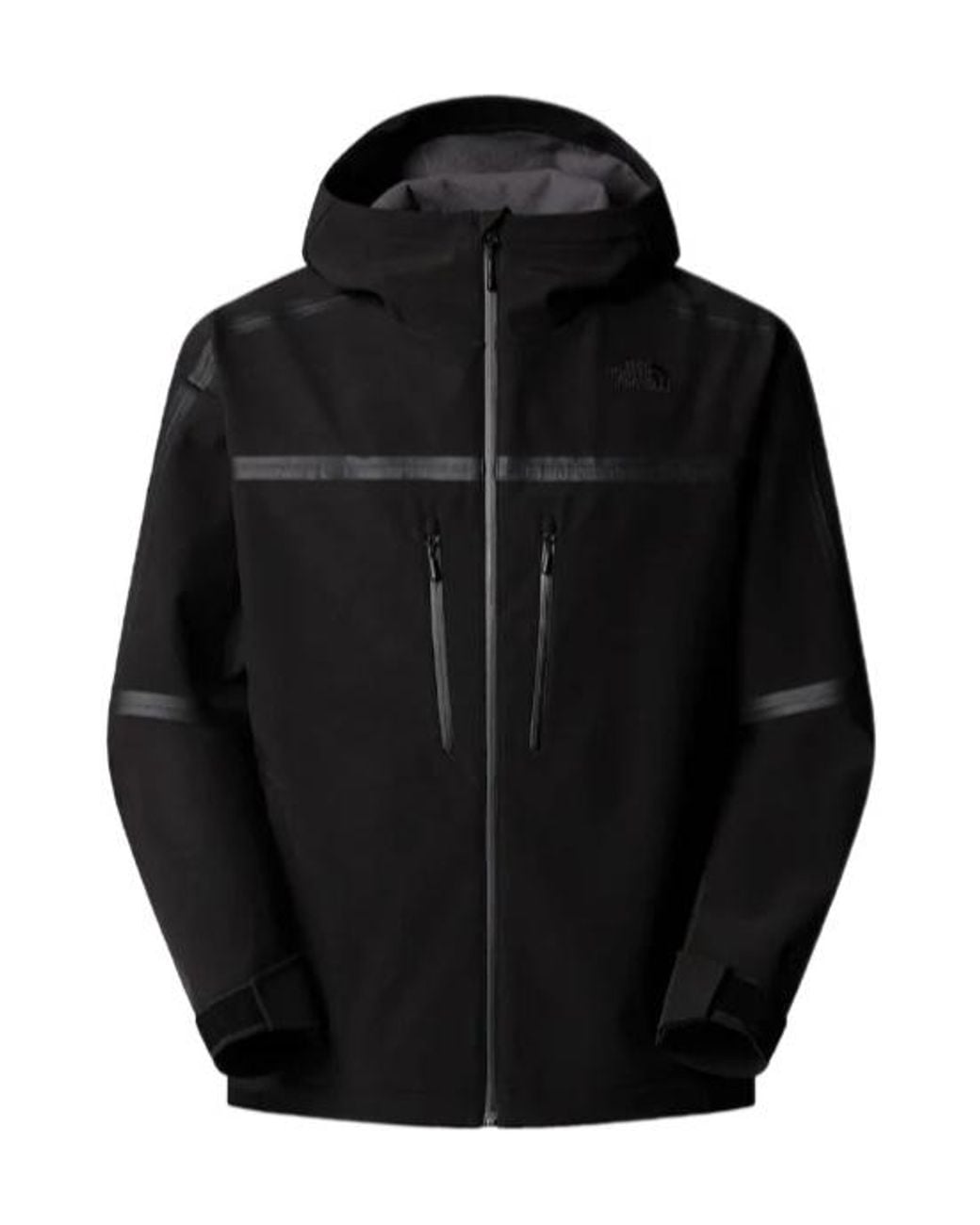 The North Face Black Logo Embroidered Hooded Jacket for men