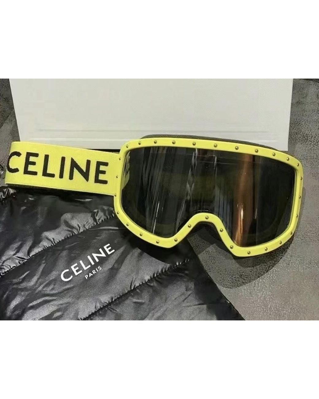 Céline Multicolor Rivet Detail Ski Mirror
