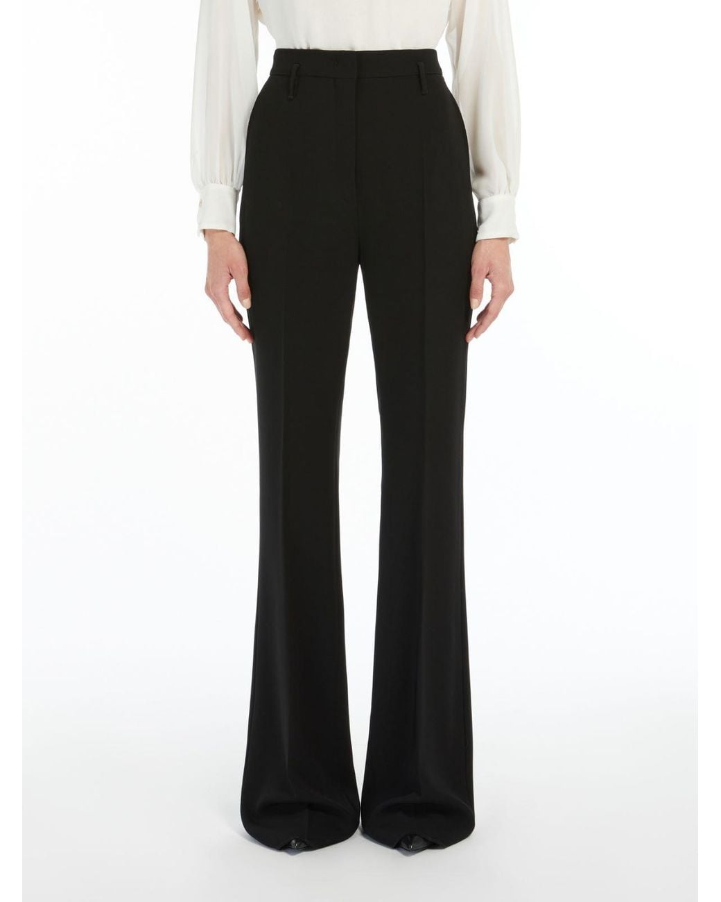 Max Mara Black Studio Alabama Flared Trousers