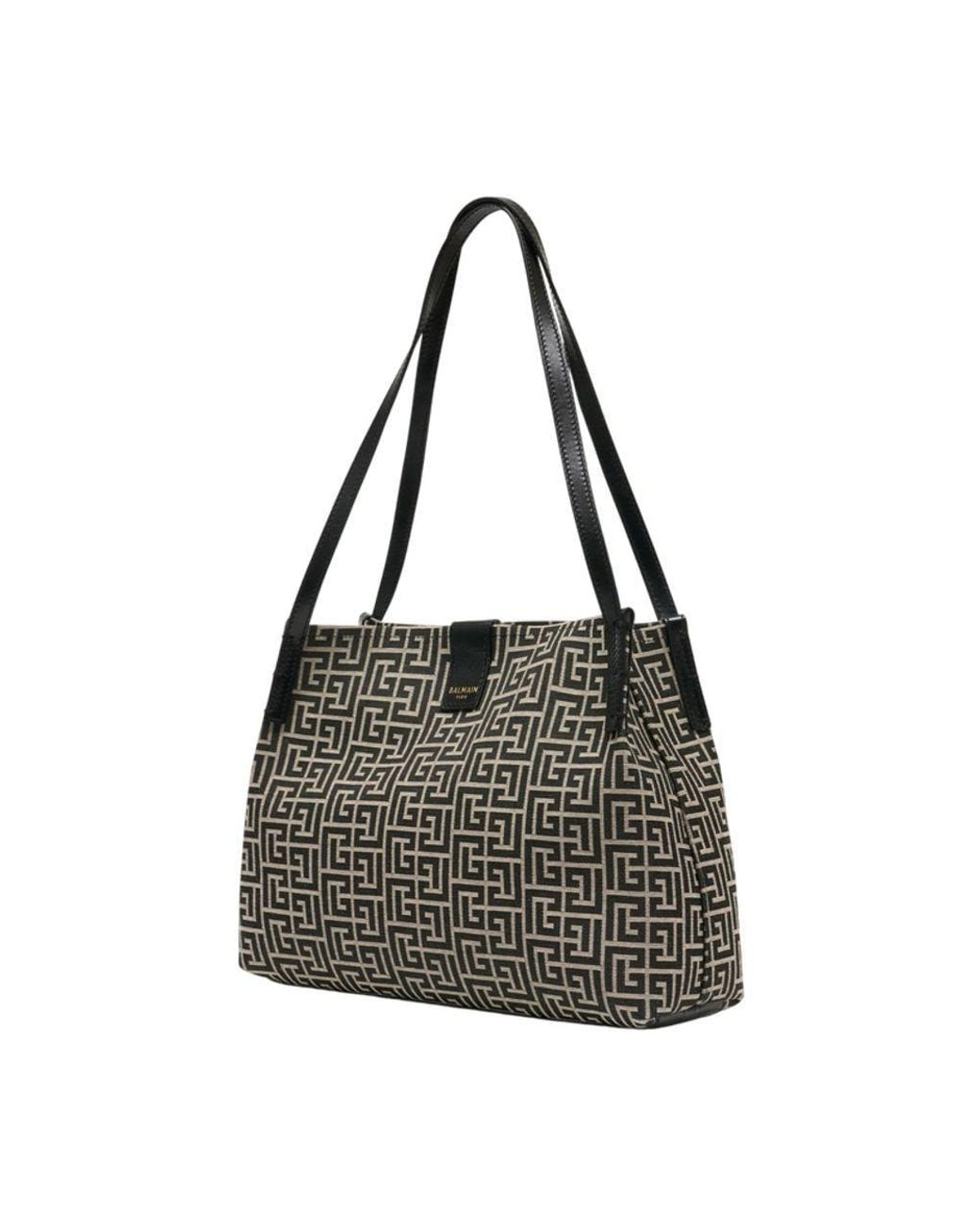 Balmain Black Release Monogram Tote Bag