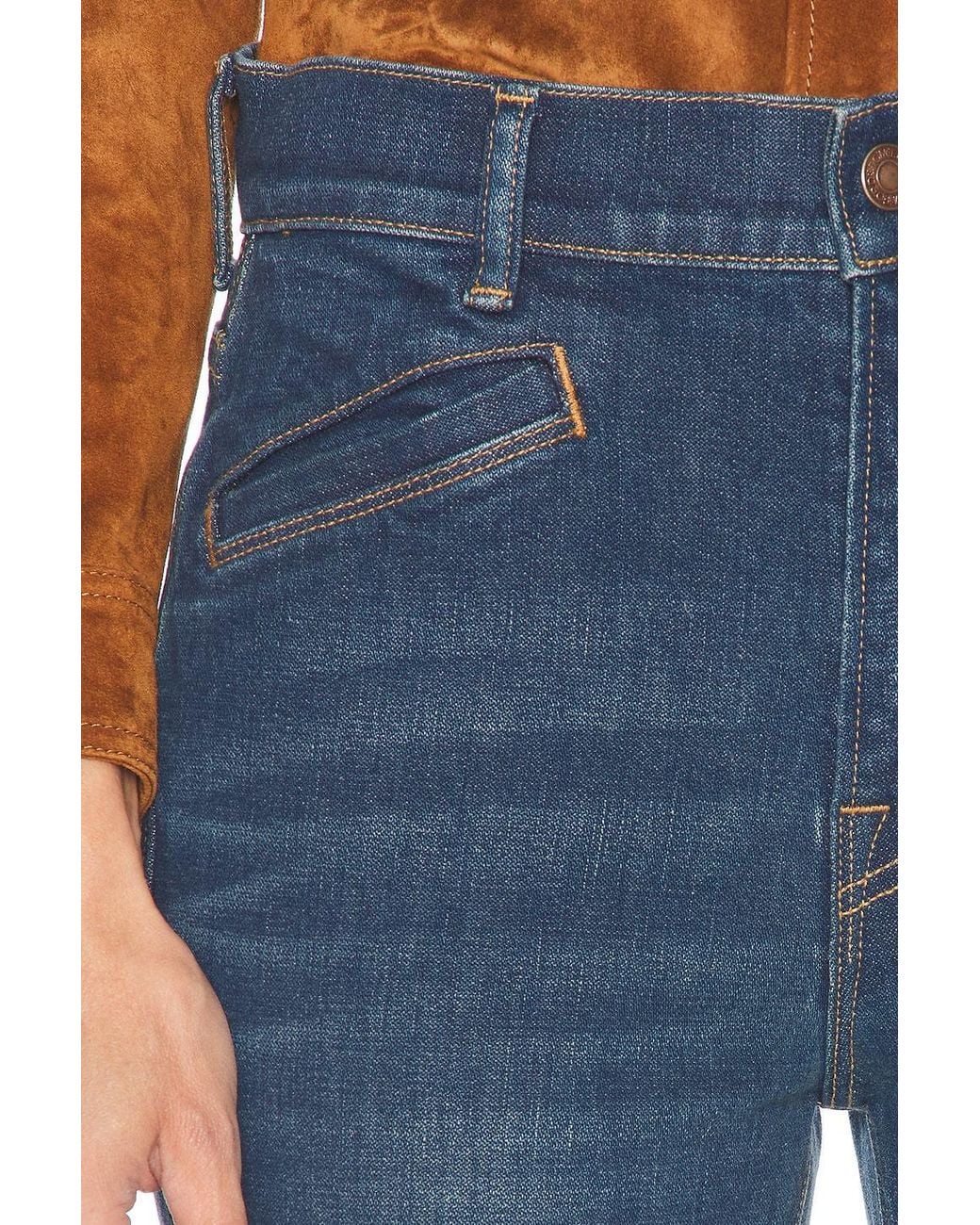 Tom Ford Blue Washed Denim Flared Jeans
