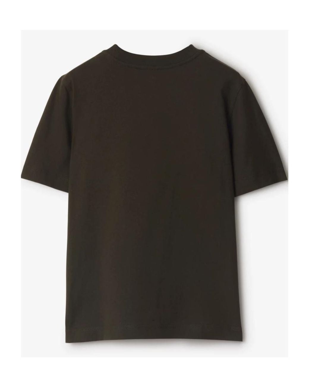 Burberry Black Ekd-Motif Crewneck T-Shirt