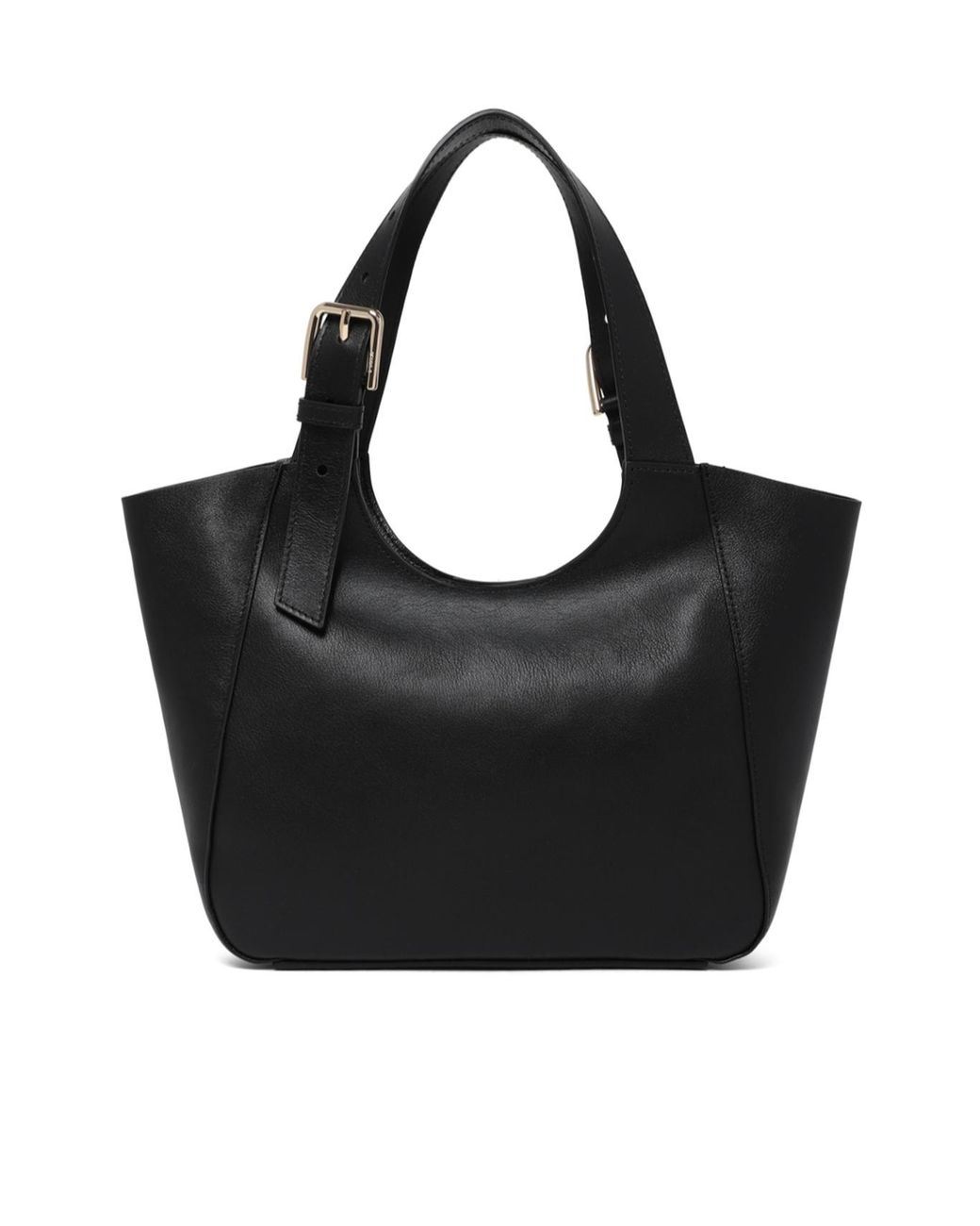 Furla Black Buckled Handle Shoulder Bag
