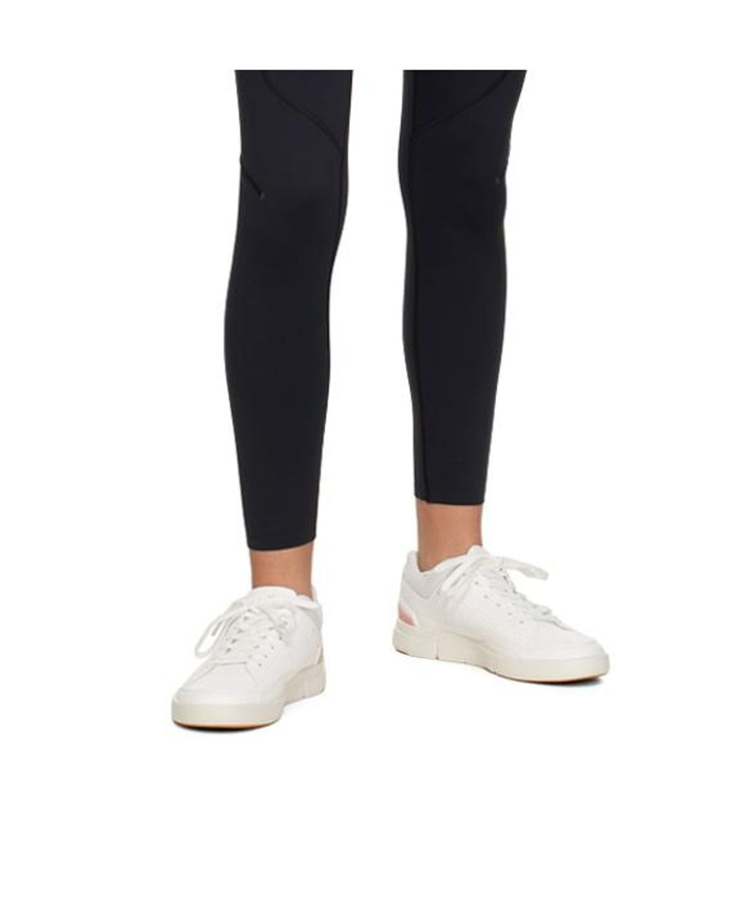 On Shoes White Logo-Print Perforated Low-Top Sneakers