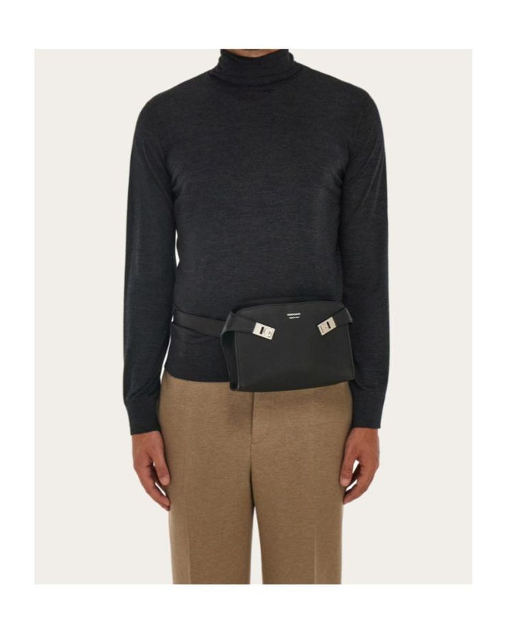 Ferragamo Black Belt Bag