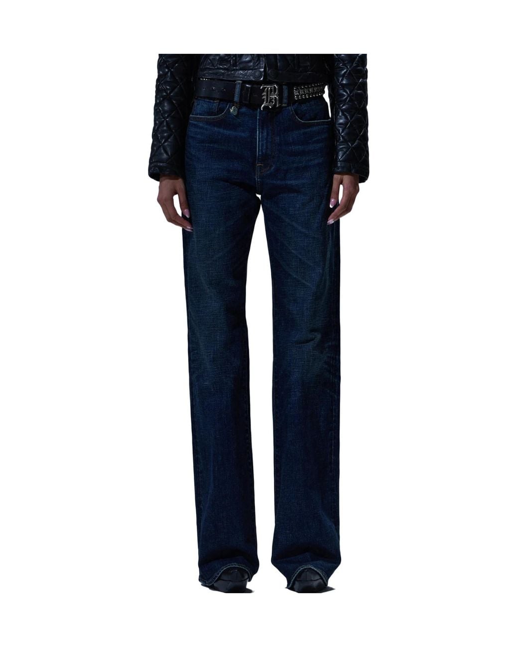 R13 Blue High-Rise Loose Jeans