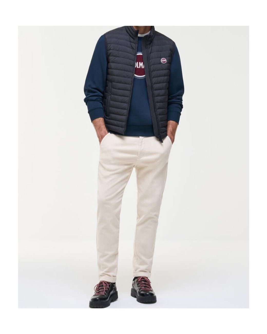 Colmar Blue Quilted Down Gilet for men
