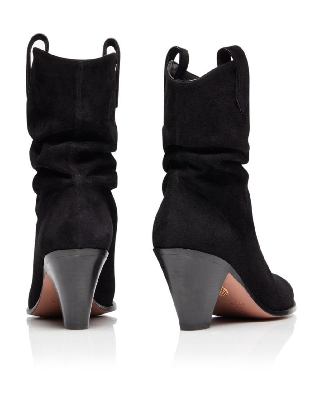 Aquazzura Black Saint Honore' Bootie 70