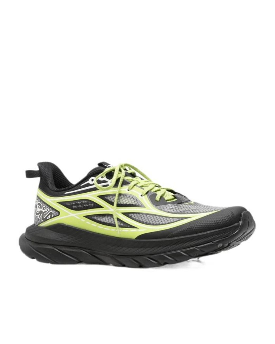 Hoka One One Green Mesh-Panelled Sneakers for men