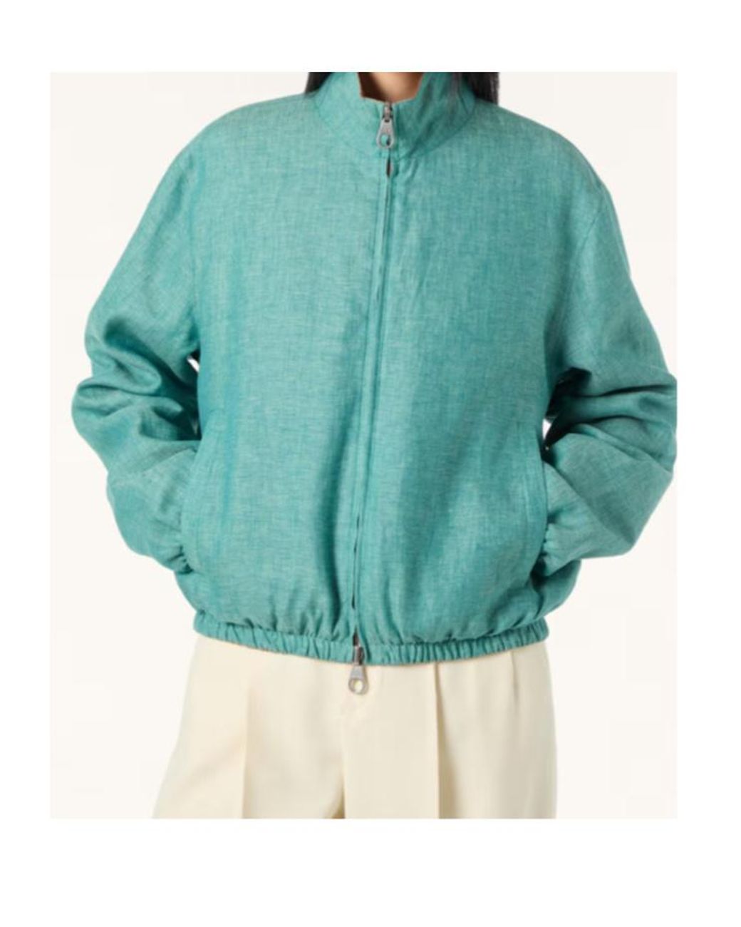 Loro Piana Green Bomber Jacket