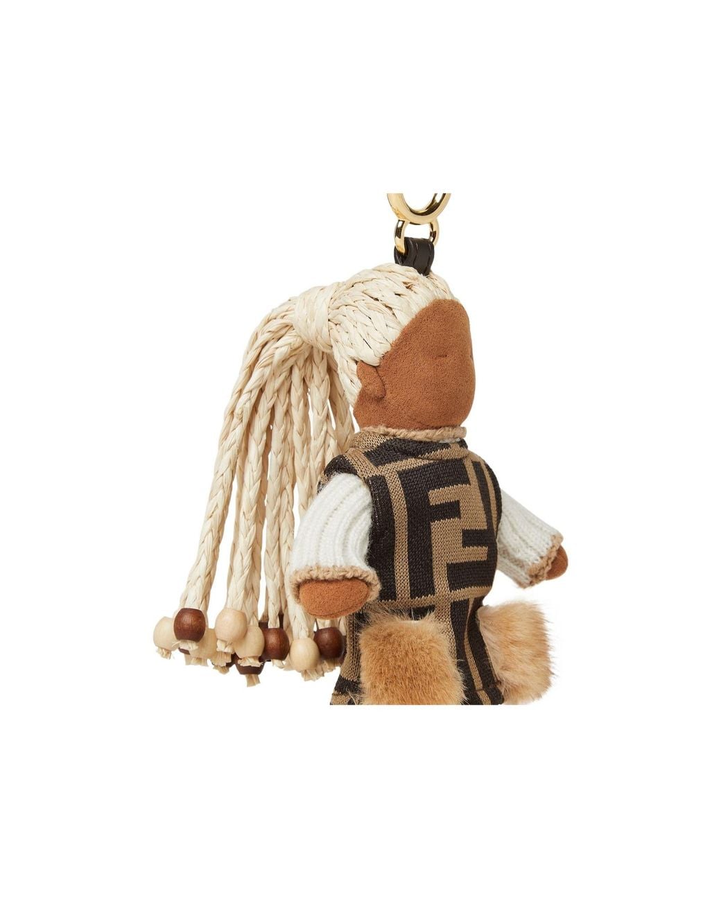 Fendi Metallic Hanna Bag Charm