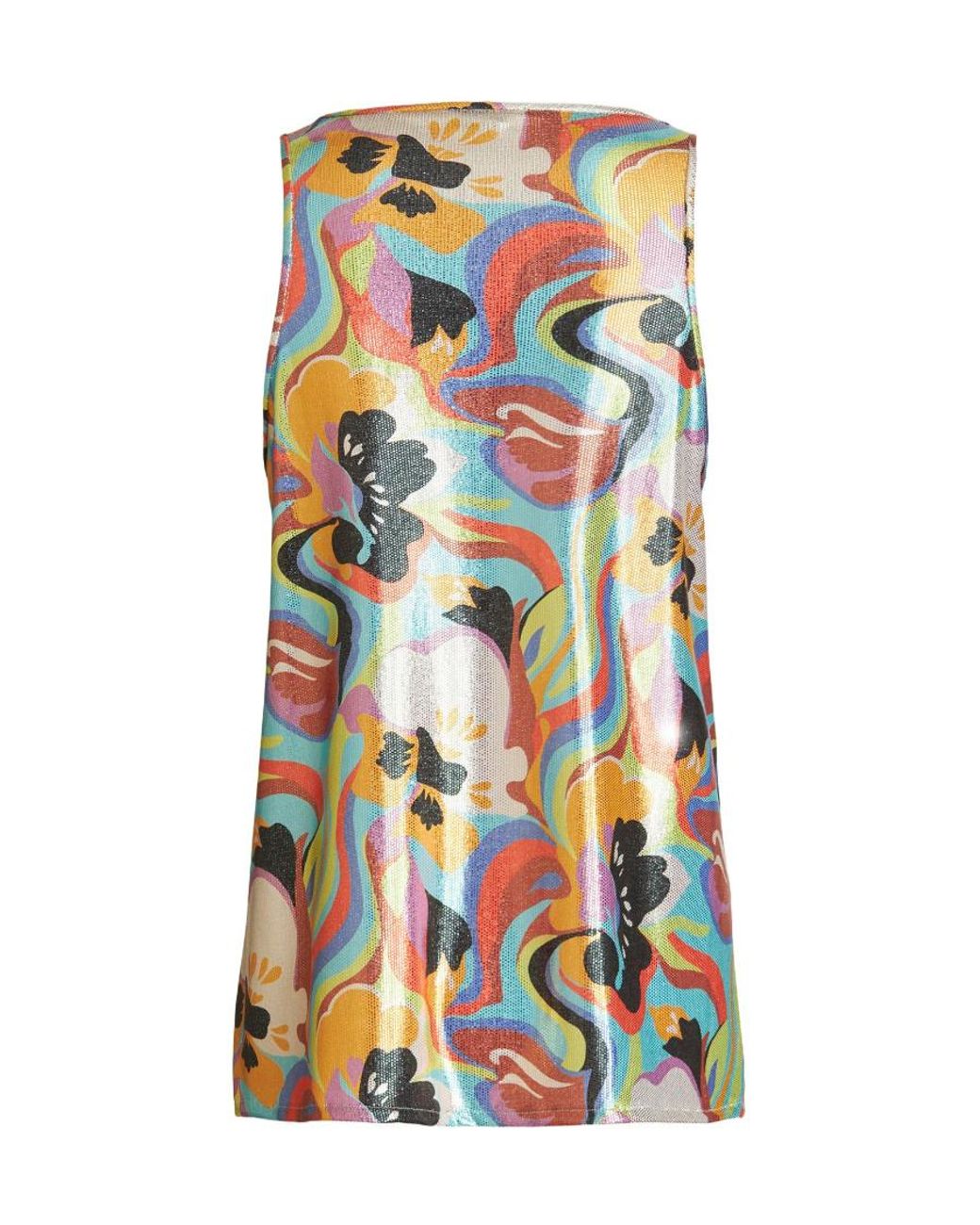 Etro Multicolor Sleeveless Scoop Neck Top
