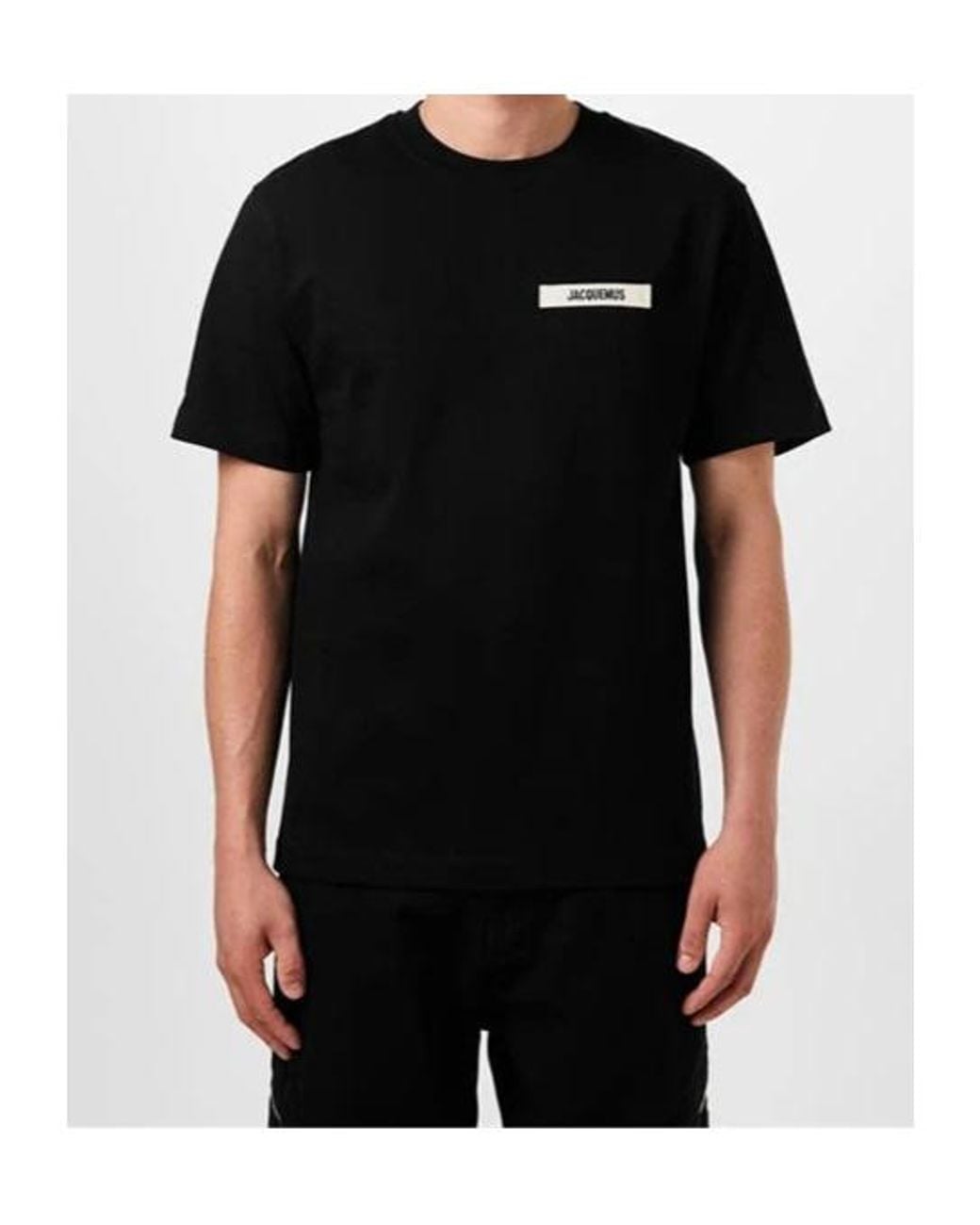 Jacquemus Black Short-Sleeved T-Shirt for men