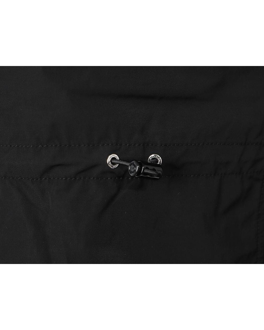 Moncler Black Zip-Up Parka Jacket