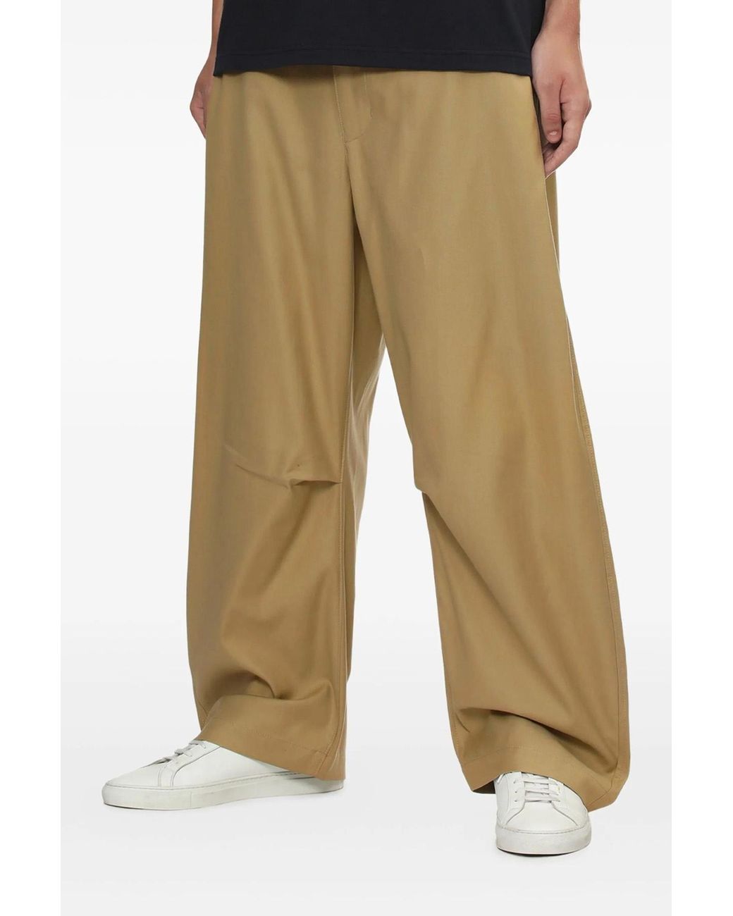 Comme des Garçons Natural Triple Layer Wide-Leg Trousers for men