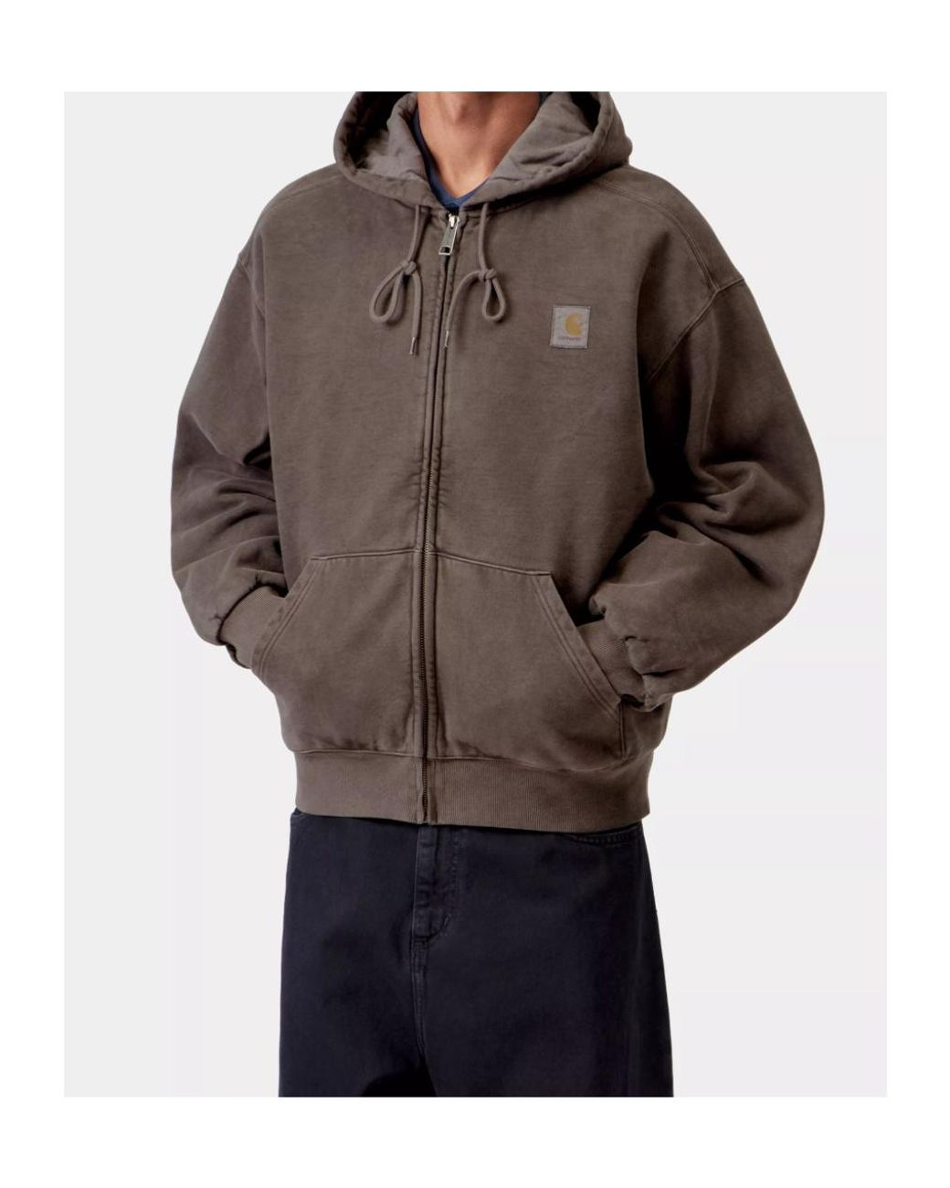 Carhartt Brown Hooded Vista Jacket for men